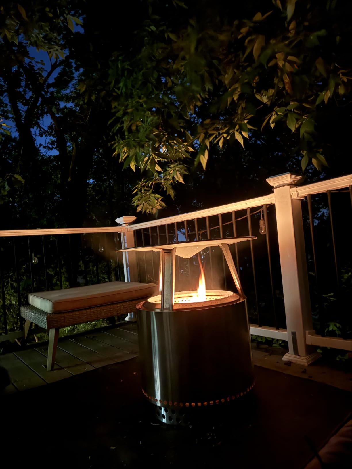 Bonfire Heat Deflector - Enhance Warmth and Comfort for Your Fire Pit - Durable 304 Stainless Steel - Maximizes Heat Radius - Long-Lasting Camping Essentials, 7 lbs customer photo 1