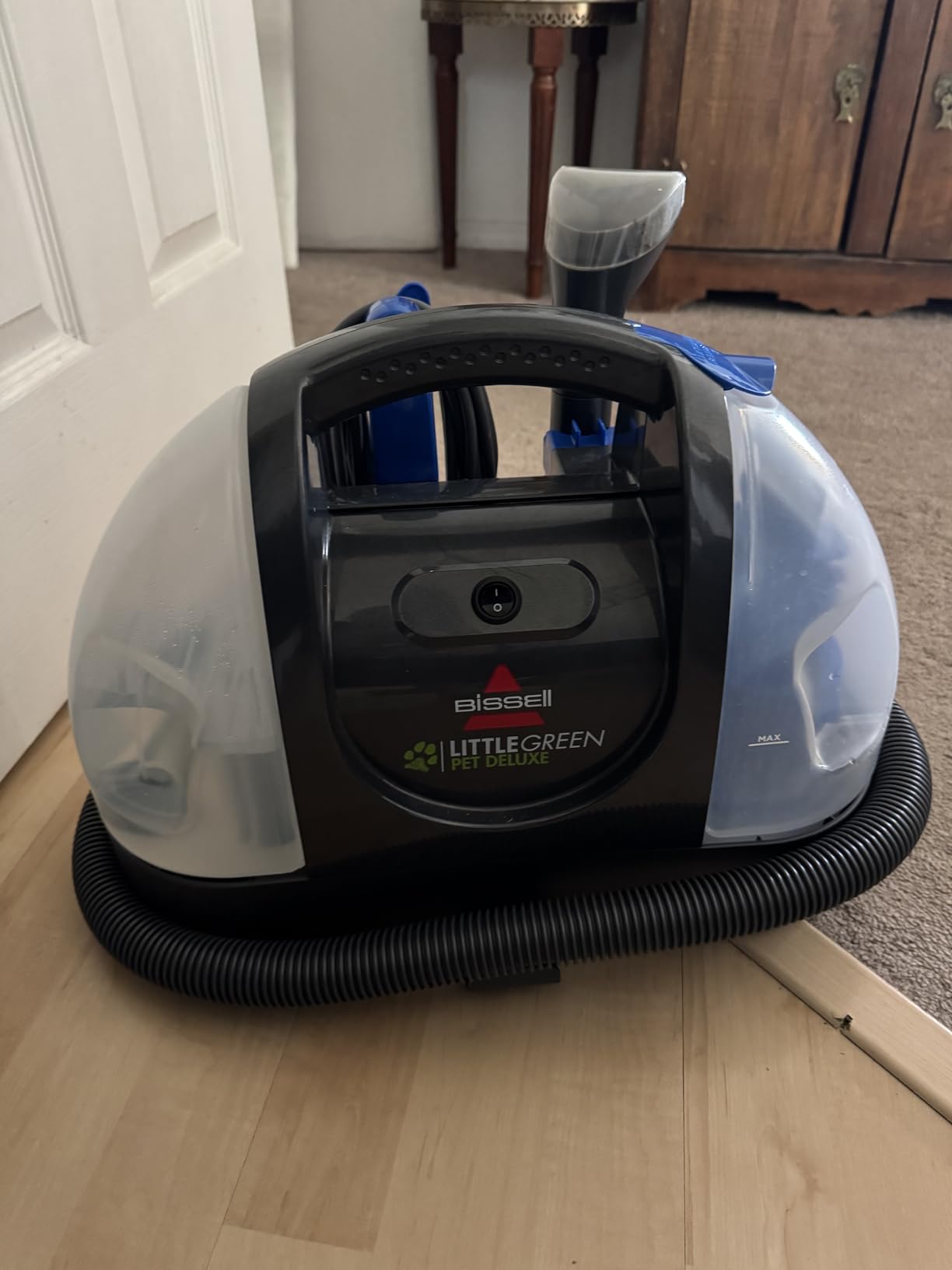 Bissell Little Green Pet Deluxe Portable Carpet Cleaner and Car/Auto Detailer, 3353, Gray/Blue customer photo 2