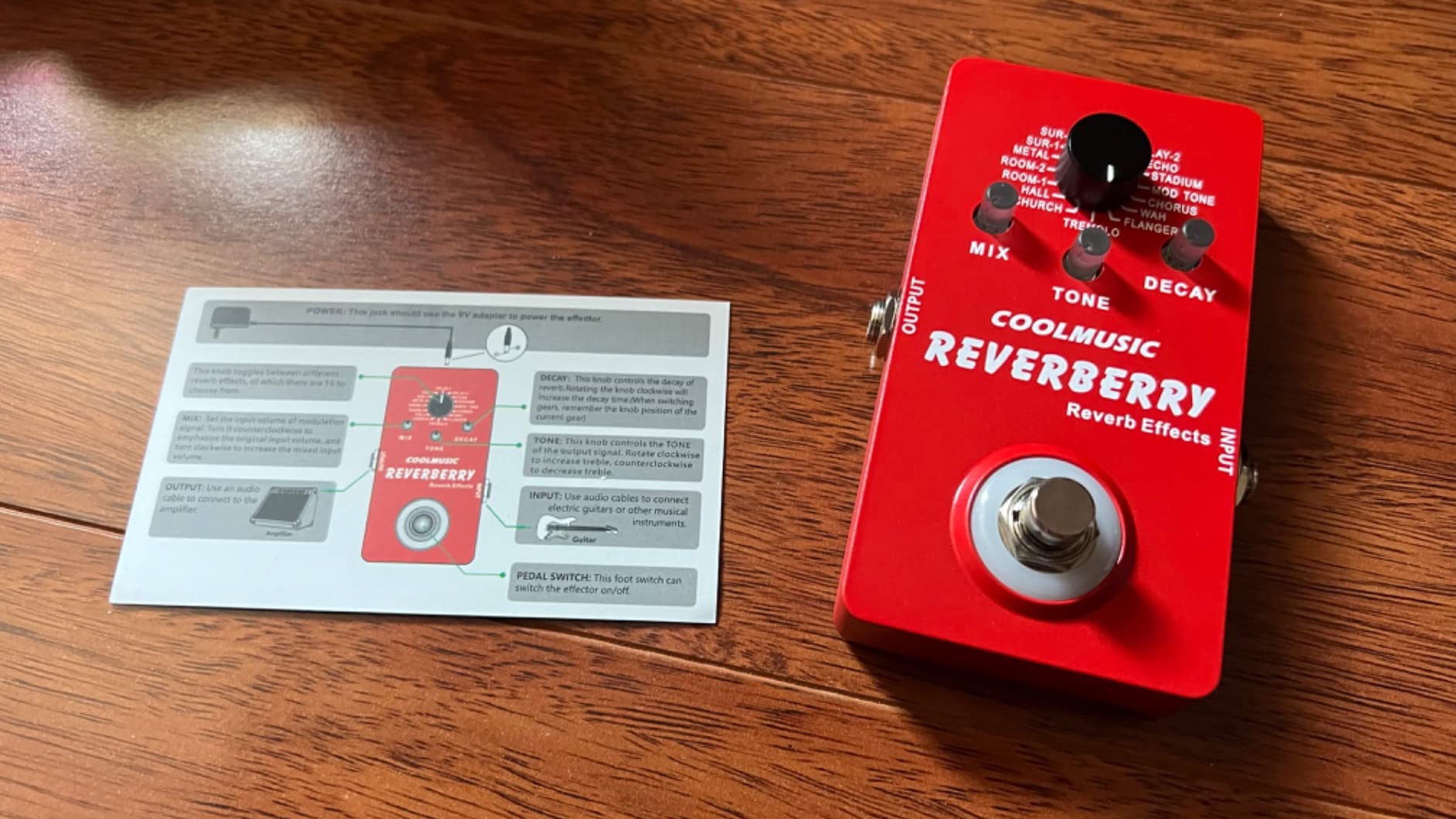 Coolmusic Multi Effects Pedal Digital Guitar Pedal with 16 Effects True Bypass customer photo 2
