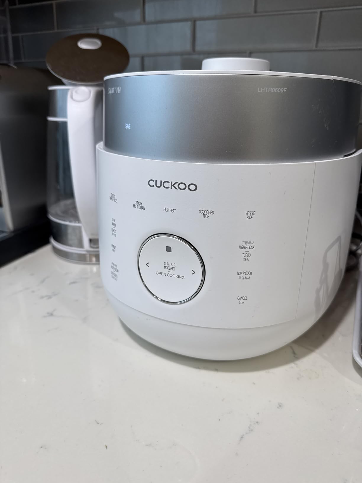 CUCKOO CRP-MHTR0309F 3-Cup (Uncooked) Twin Pressure Induction Heating Rice Cooker | 11 Menu Options: High/Non-Pressure & More, Made in Korea | White customer photo 2