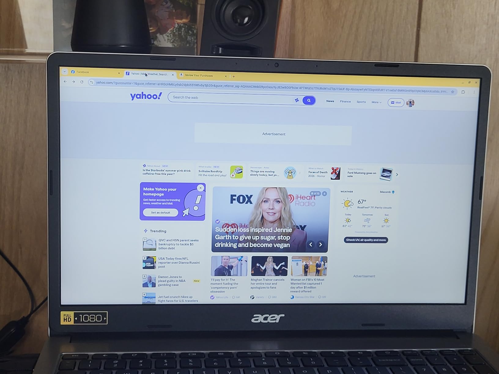 Chromebook 315 Laptop, Celeron N4500, 15.6