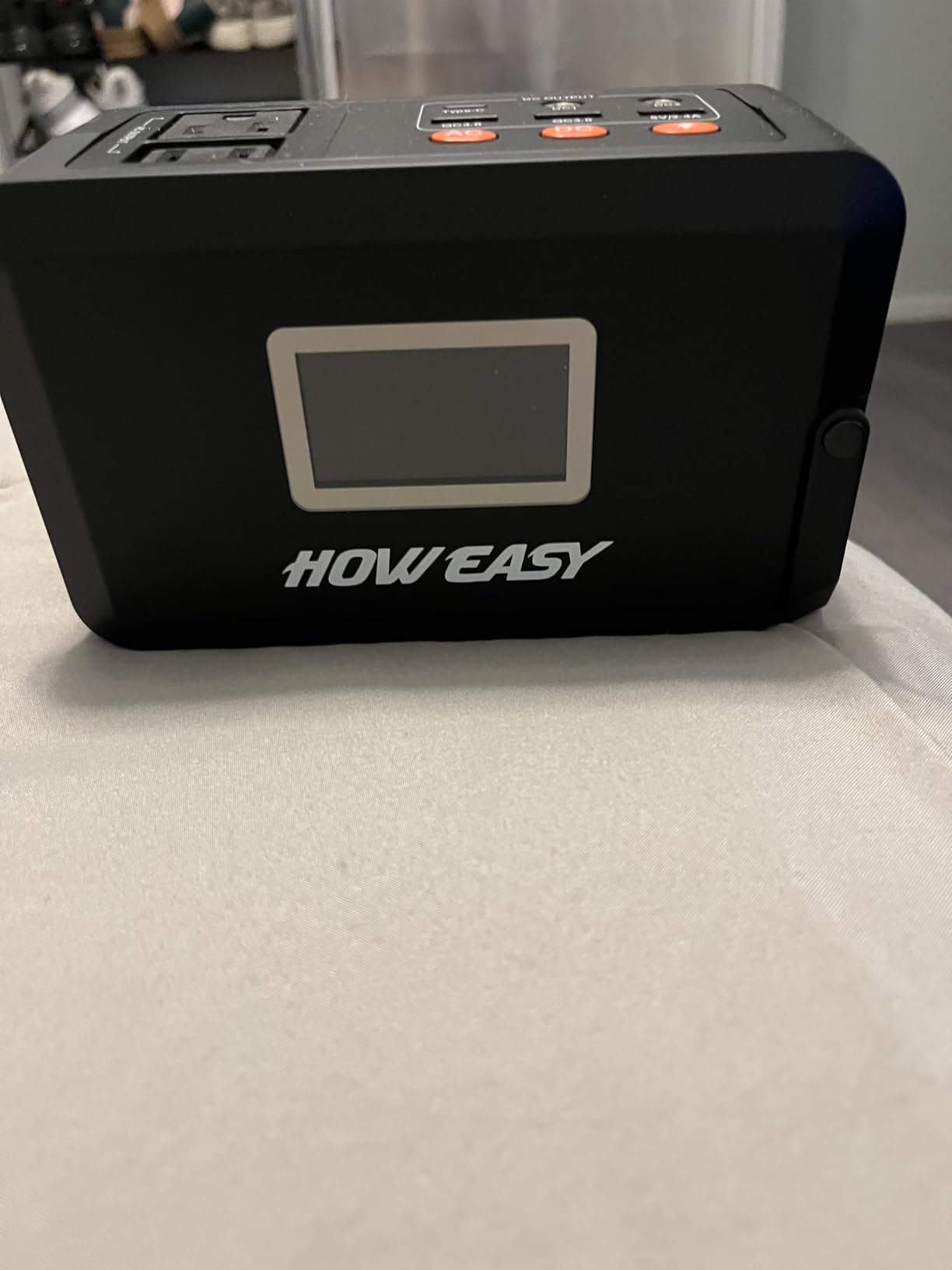 HOWEASY Portable Power Station, 120W (240W Peak) Solar Generator, 88Wh Lithium Battery Power with 110V AC Outlet/DC/USB/LED Light for Outdoor Camping Trip Hunting Emergency (Solar Panel Optional) customer photo 1