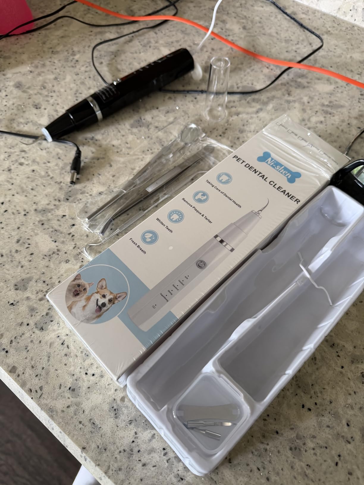 Ni-SHEN Plaque Remover for Teeth - Pet Ultrasonic Cleaner - Teeth Cleaning Kit for Tartar and Stains customer photo 2