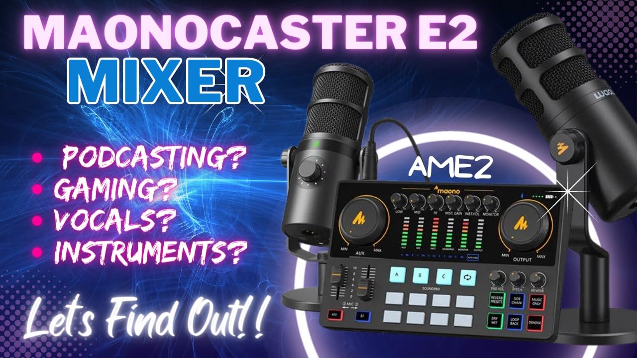 MAONO Audio Interface, MaonoCaster 10-Channel Podcast mixer with Pro-preamp, 48V Phantom Power, Bluetooth, 11 Customize sound pads for Recording, Streaming, Youtube, TikTok, PC, Guitar (AME2) customer photo 2