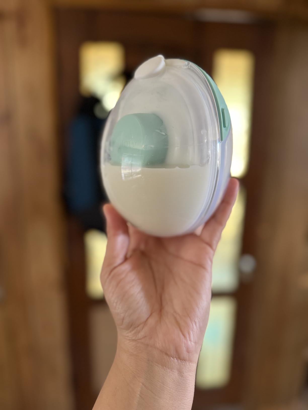 Willow Go Wearable Breast Pump, Hands Free Double Electric Breast Pump, Wireless In-Bra Design with 15 level Hospital Grade Suction, includes 24mm & 21mm Flanges & 5oz Reusable Containers, App enabled customer photo 2