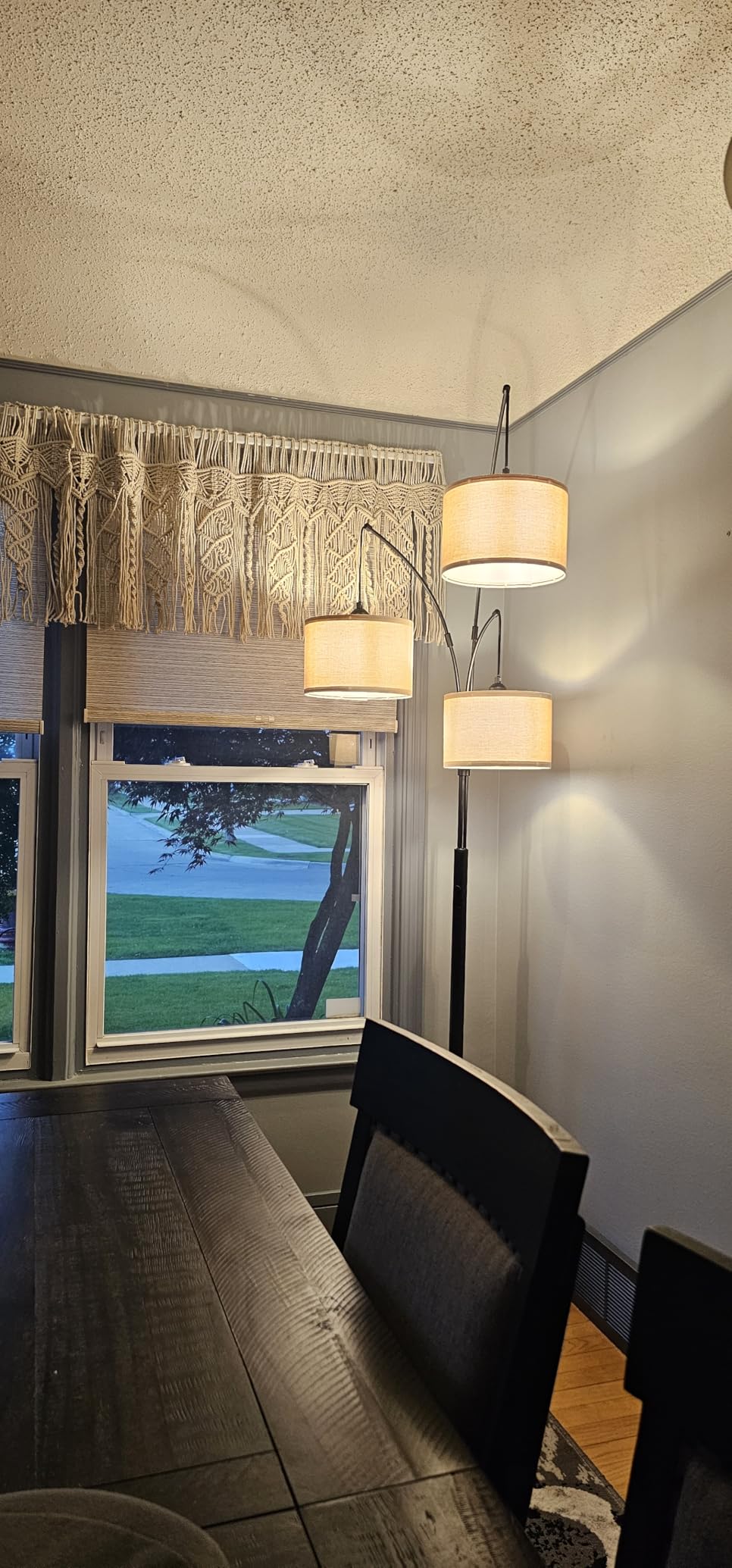 Dimmable 3 Lights Floor Lamp - 3000LM Super Bright Arc Floor Lamps for Living Room, Modern Tall Standing Lamp With Beige Shades, Mid Century Tree Floor Lamp for Bedroom Office, 3 LED Bulbs Included customer photo 2