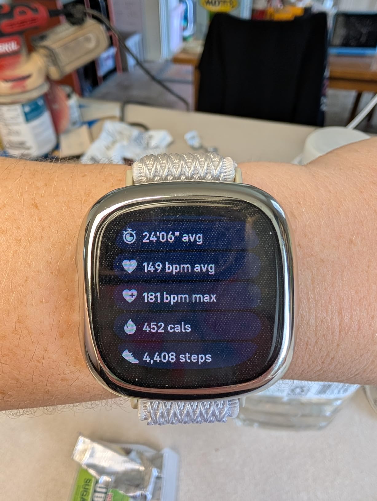 Versa 4 Fitness Smartwatch with Daily Readiness - 3-Month Google Health Premium Membership Included - GPS, 24/7 Heart Rate, 40+ Exercise Modes, Sleep Tracking - Black/Graphite customer photo 2