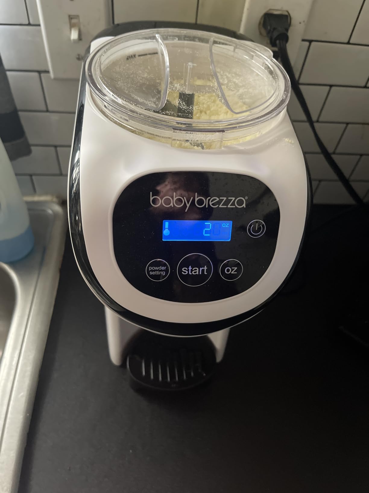 Baby Brezza Formula Pro Mini Baby Formula Mixer Machine Fits Small Spaces and is Portable for Travel - Bottle Makers Makes The Perfect Bottle for Your Infant On The Go, White customer photo 1