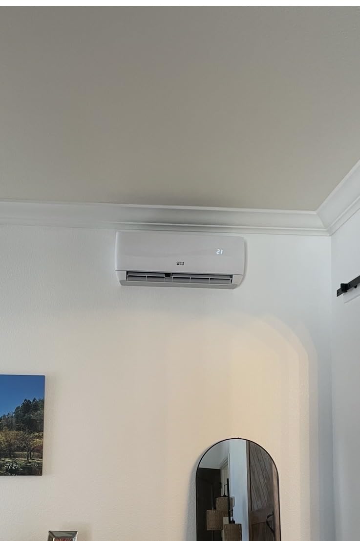 COSTWAY 12000BTU Mini Split Air Conditioner & Heater | 20 SEER2 115V Wall-Mounted Ductless AC Cools up to 750 Sq. Ft, Energy Efficient Inverter AC with Heat Pump (Blast Series) customer photo 1