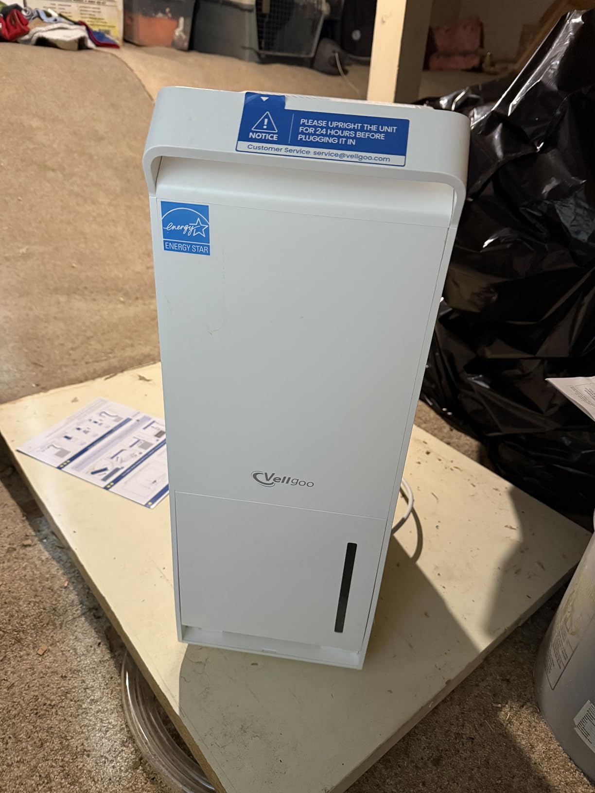 2500 Sq.Ft Most Efficient Energy Star 2025 Dehumidifier,Vellgoo Max 34 Pint/D Dehumidifier for basement with Drain Hose, Intelligent Humidity Control for Home,Bedroom, Bathroom customer photo 2