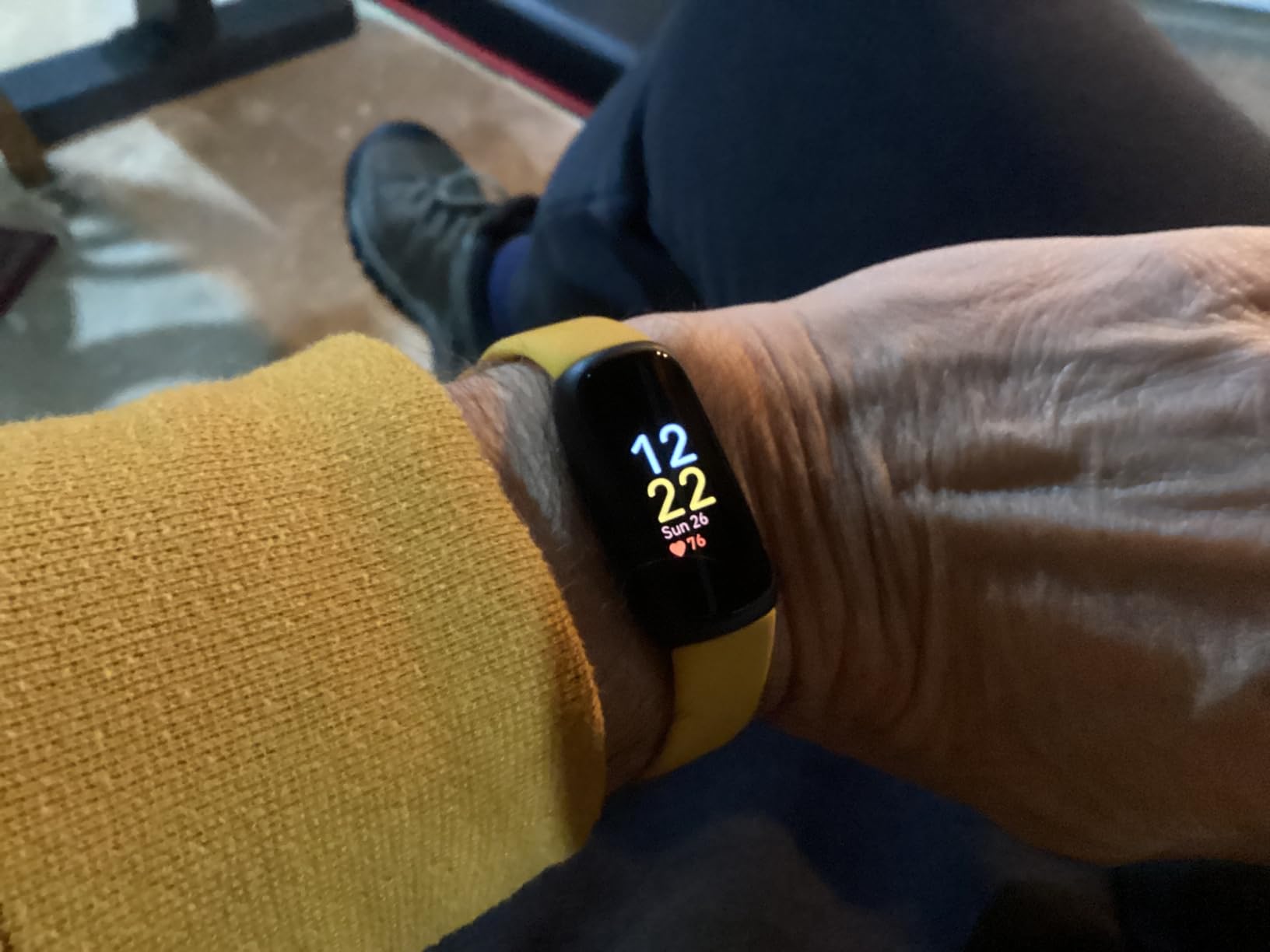 Fitbit Inspire 3 Health & Fitness Tracker with Stress Management, Workout Intensity, Sleep Tracking, 24/7 Heart Rate - 3-Month Google Health Premium Membership Included - Midnight Zen/Black customer photo 1