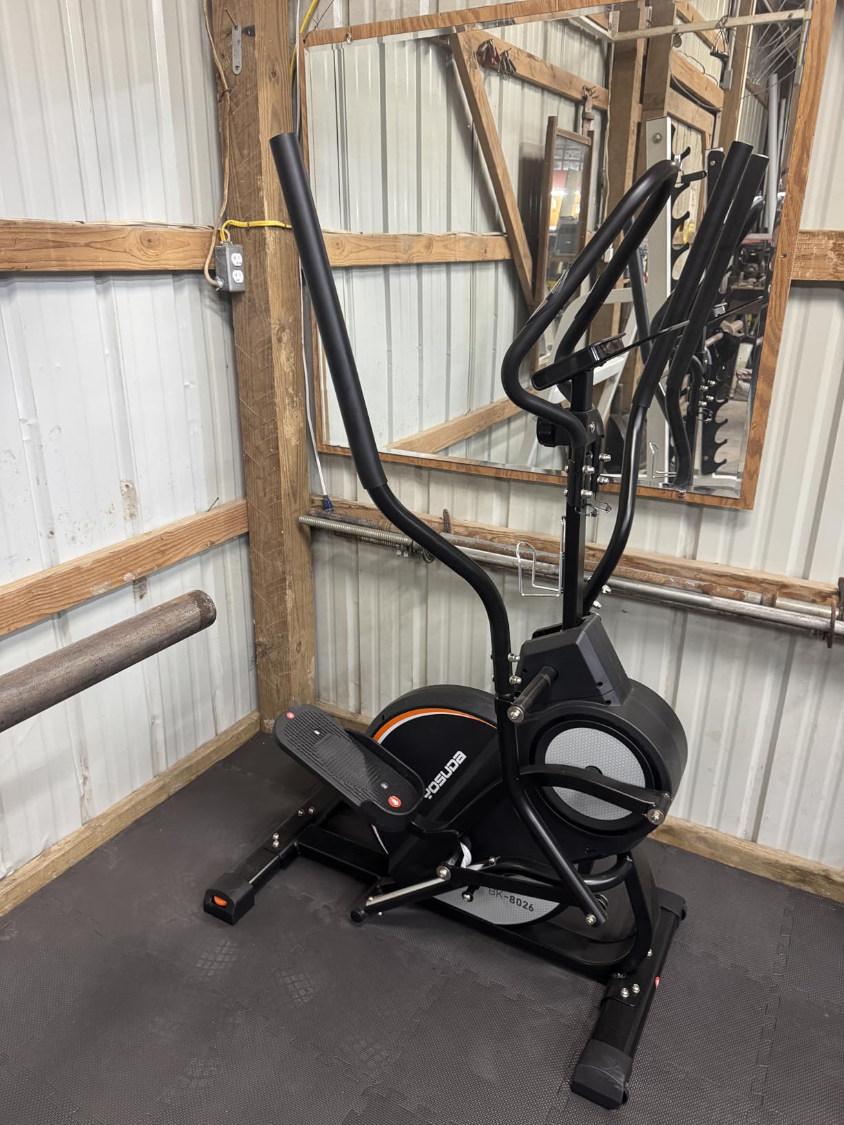 YOSUDA Elliptical Exercise Machine, Compact 3-in-1 (Elliptical + Cardio Climber + Stair Stepper) Elliptical for Home with 45° Incline, 15.5IN Stride, 16 Levels Resistance, Support Kinomap/Fed APP customer photo 1