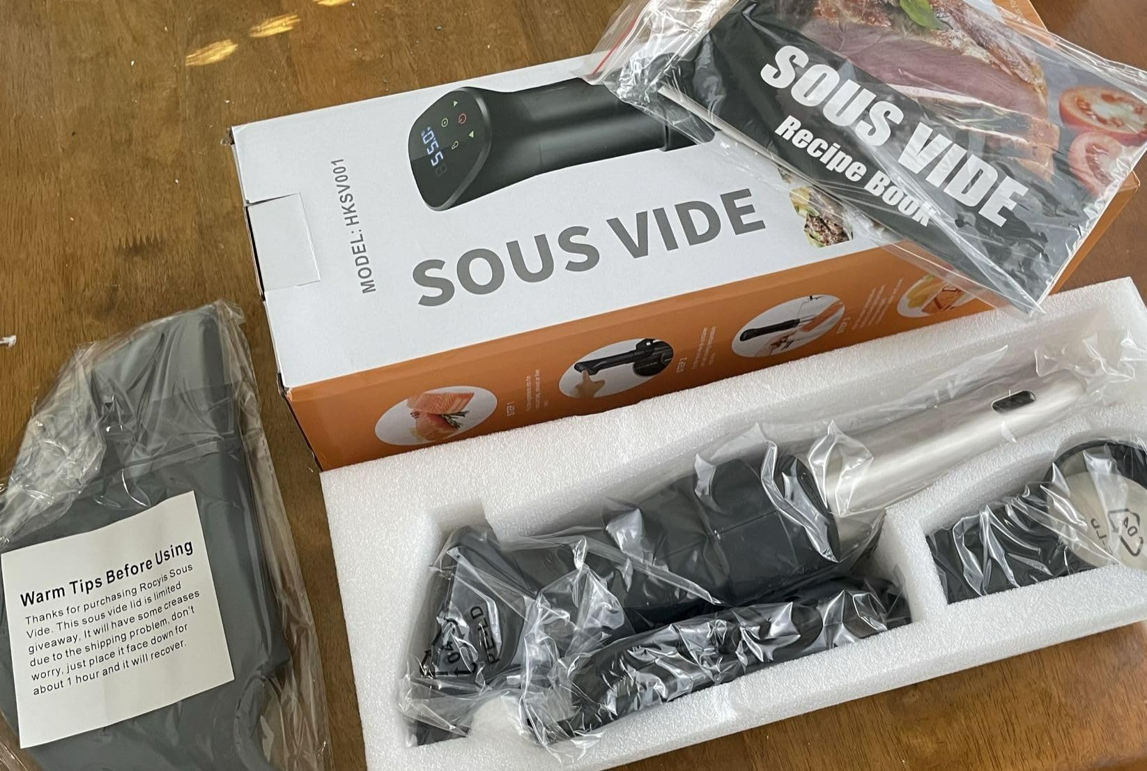 Sous Vide Machine-Suvee Cooker-Rocyis Sous Vide Kit with Lid, Recipes-1000W Fast Heating Immersion Circulator customer photo 2