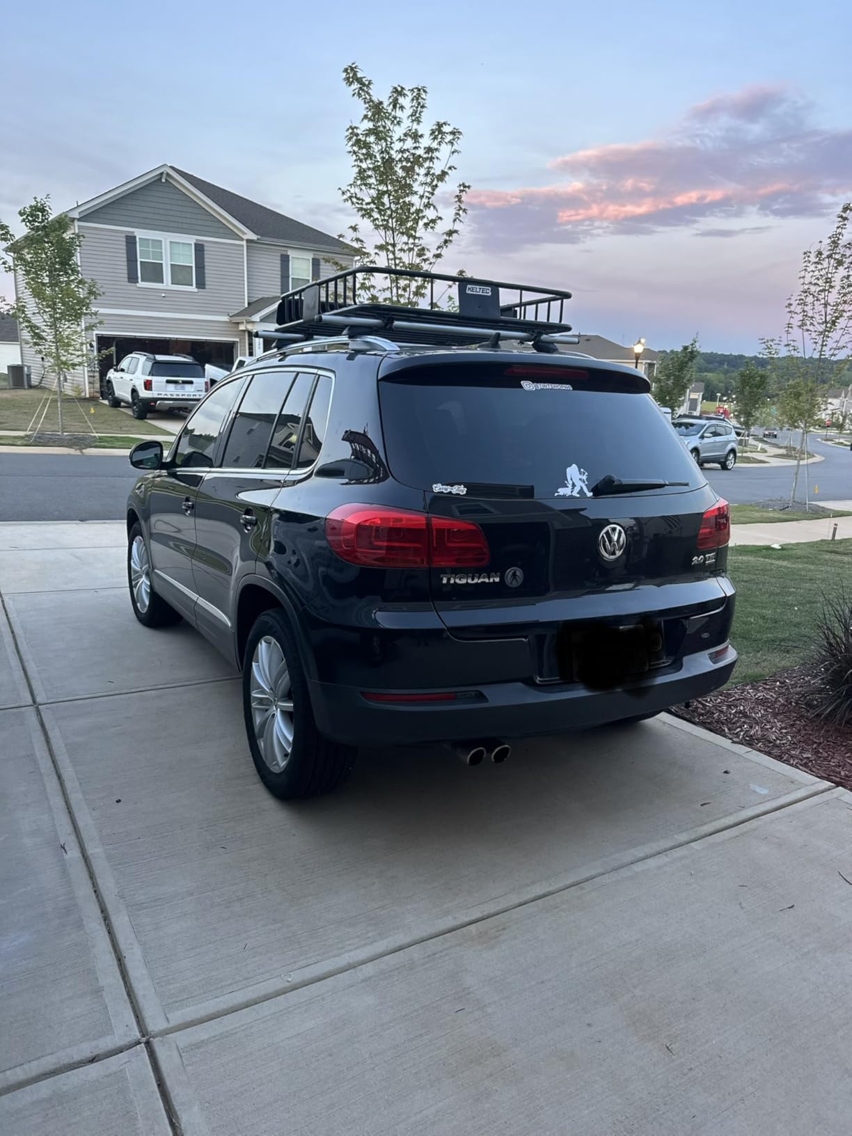 COWVIE 47 Inch Aluminum Roof Rack Cross Bars for Raised Side Rails, Adjustable Cargo Bars, Hold 165 LBS, Black customer photo 1