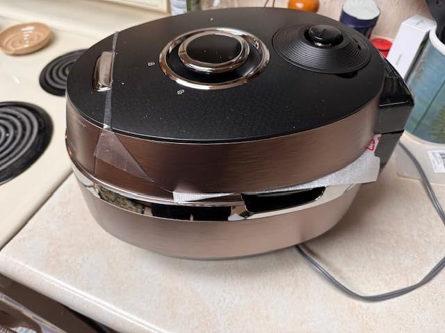 CUCKOO CRP-JHR1009F 10-Cup (Uncooked) Induction Heating Pressure Rice Cooker | 19 Menu Options, Auto-Clean, Voice Guide, Made in Korea | Copper customer photo 2