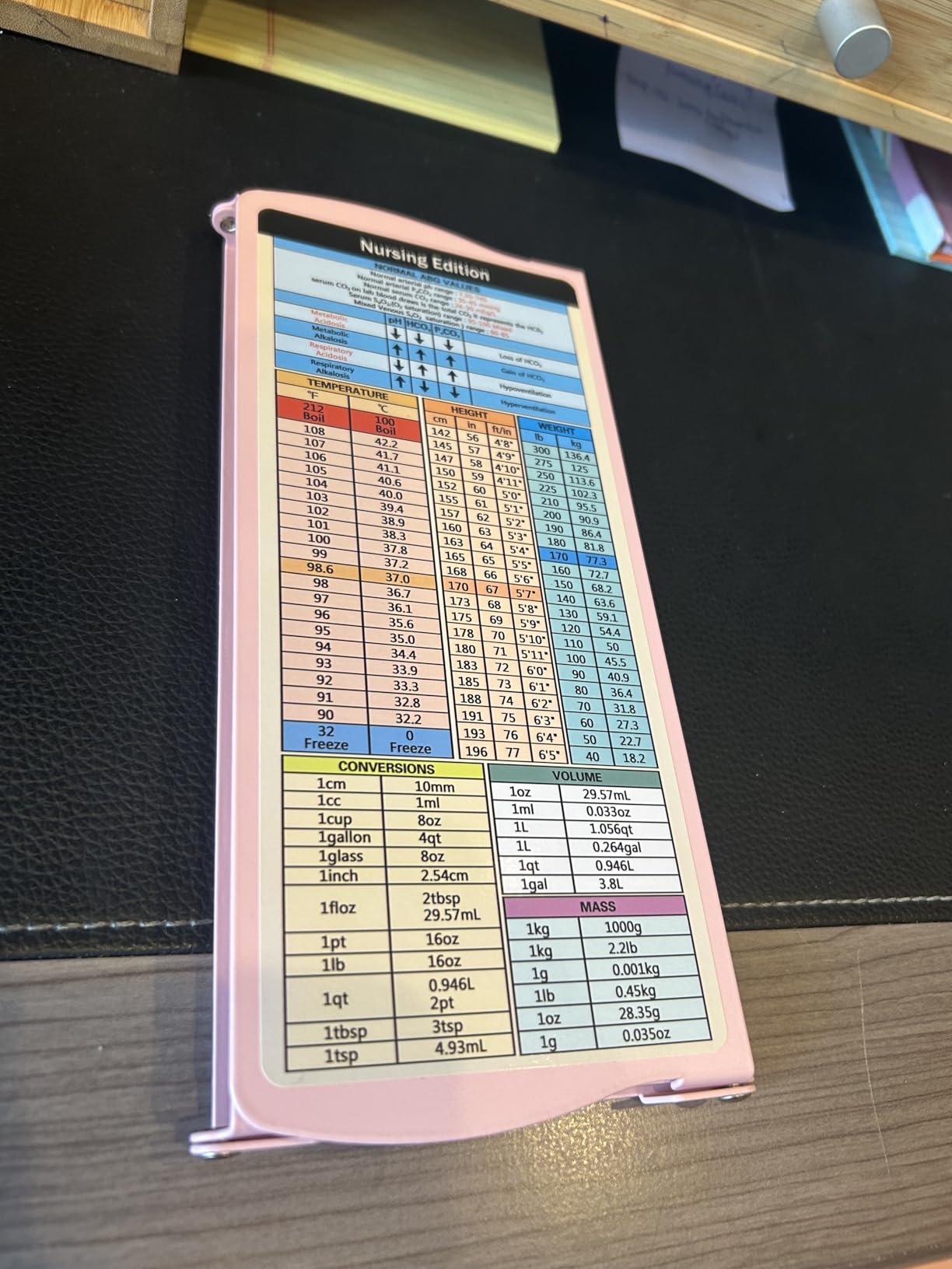 Nursing Clipboard Foldable Clipboard Medical: Edition Cheat Sheets Aluminum 3 Layers Foldable Clipboards Nursing Pocket Size Profile Clip Nurse Clipboards Notepad for Nurses Students and Doctors customer photo 2