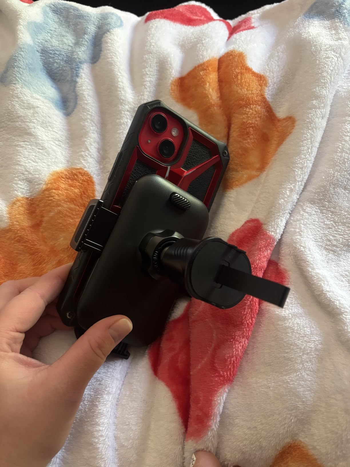 Lamicall 2026 Wider Clamp & Metal Hook Car Phone Holder Vent - Thick Cases Friendly Phone Holders for Your Car Mount for iPhone 16 15 14 13 Pro Max customer photo 2