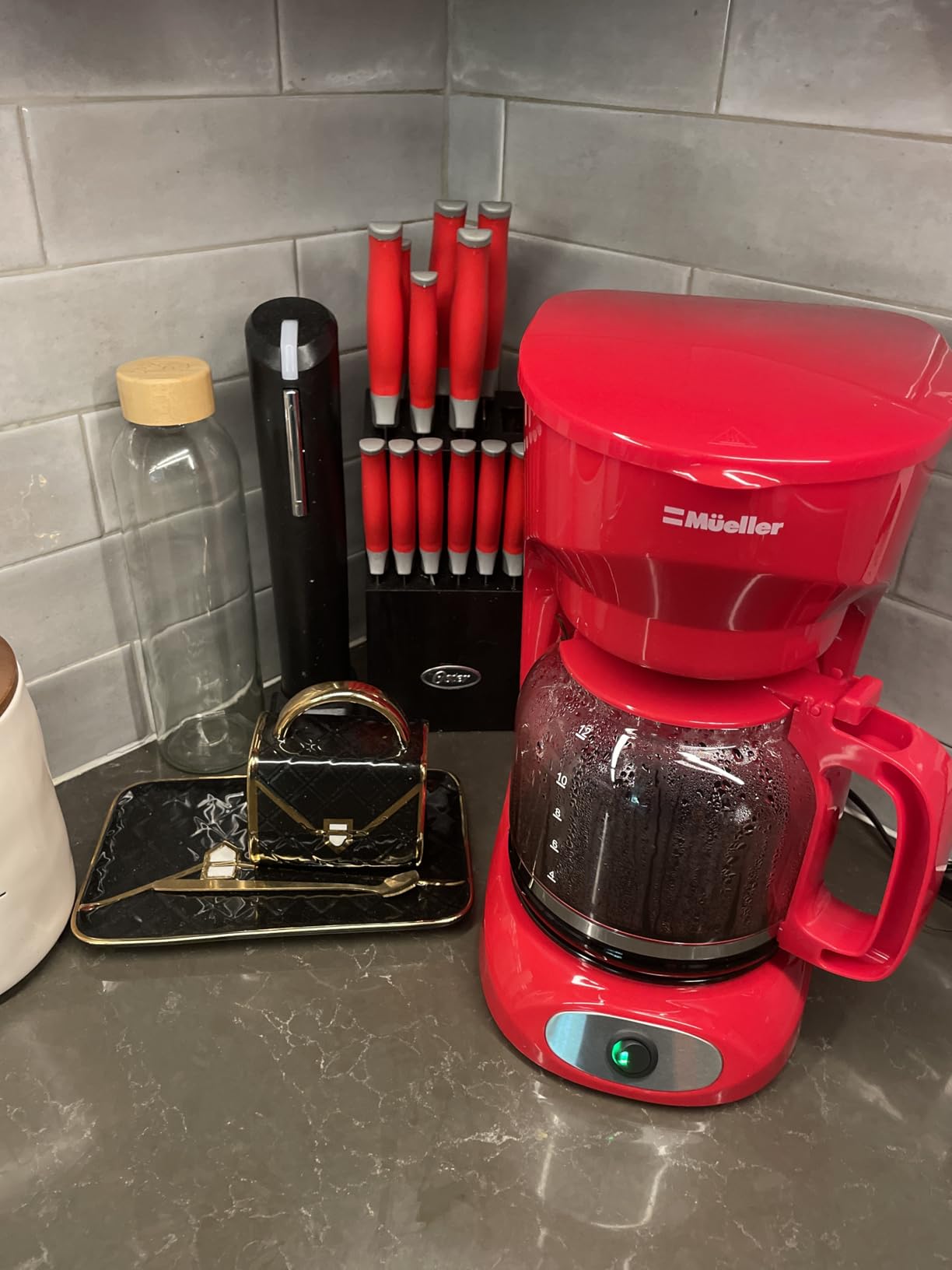 Mueller 12-Cup Drip Coffee Maker - Borosilicate Carafe, Auto-Off, Reusable Filter, Anti-Drip, Keep-Warm Function customer photo 2
