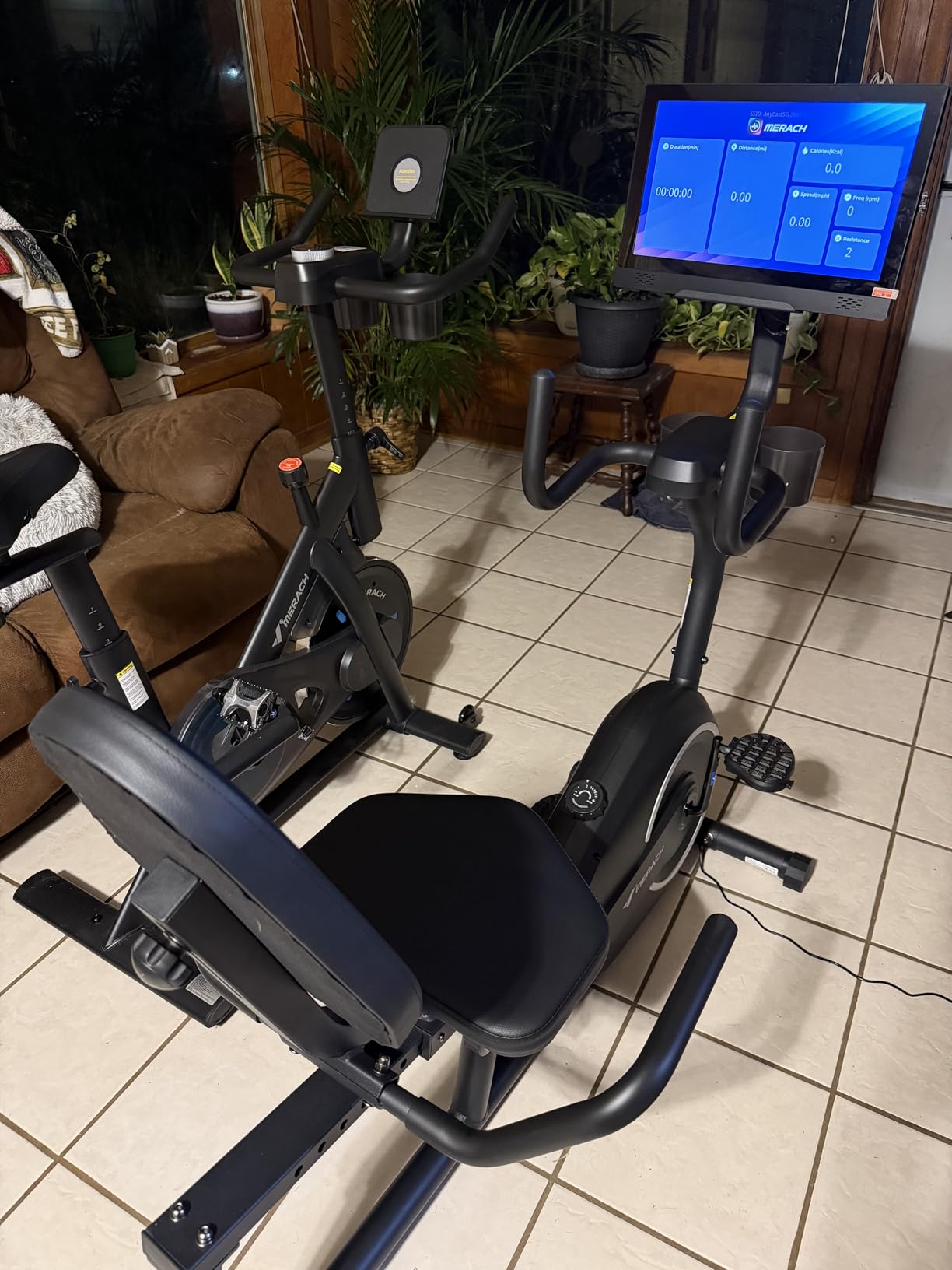 MERACH Recumbent Exercise Bikes for Home with Smart Bluetooth Equipment Exercise Bikes App,LCD,Heart Rate Handle Stationary Bikes for Home, Magnetic Recumbent Exercise Bike for Seniors Gym S08/S23 customer photo 2