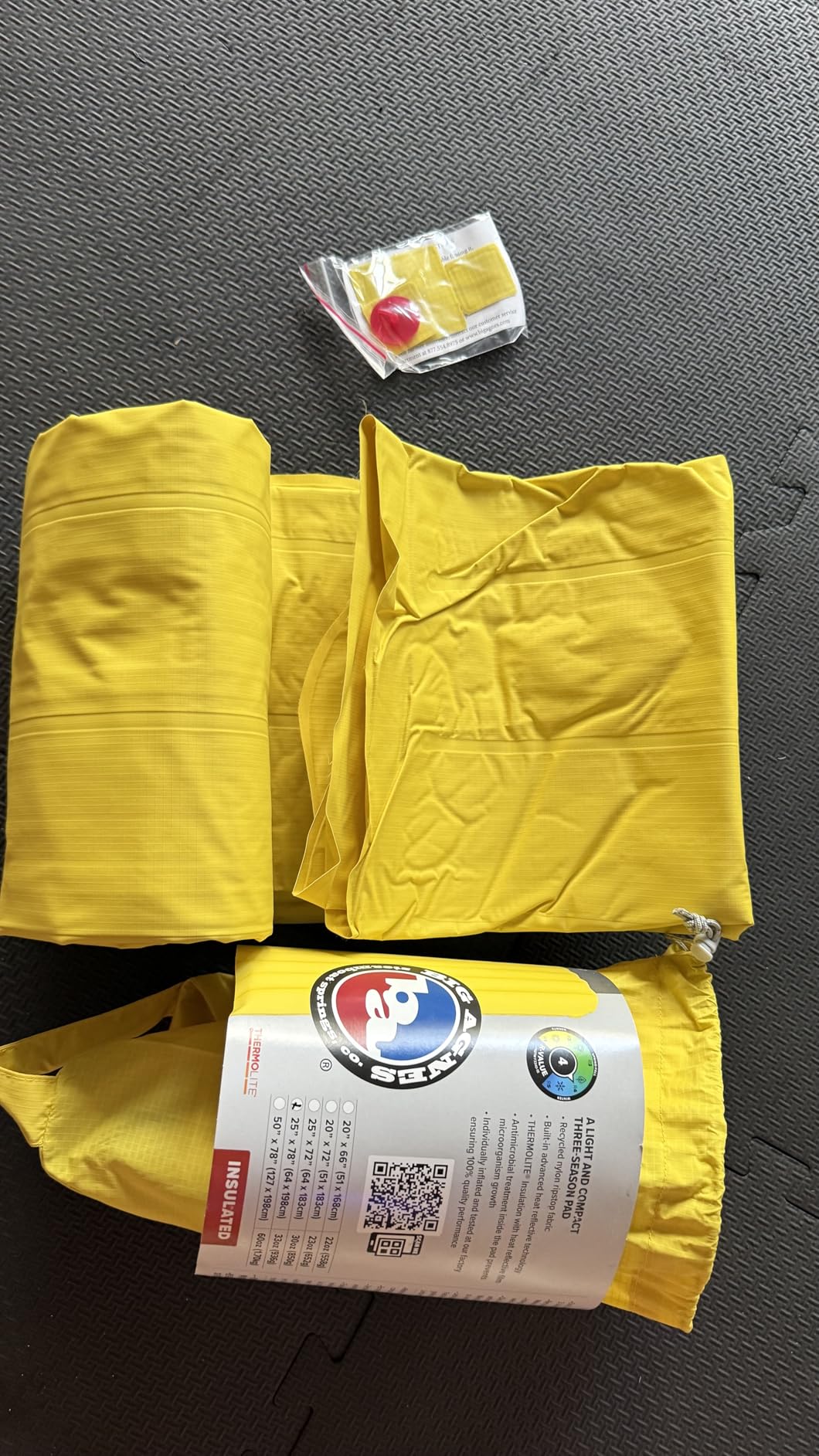 Big Agnes Divide - Lightweight, Compact, Air Chamber Sleeping Pad, Regular, Warm Olive customer photo 1