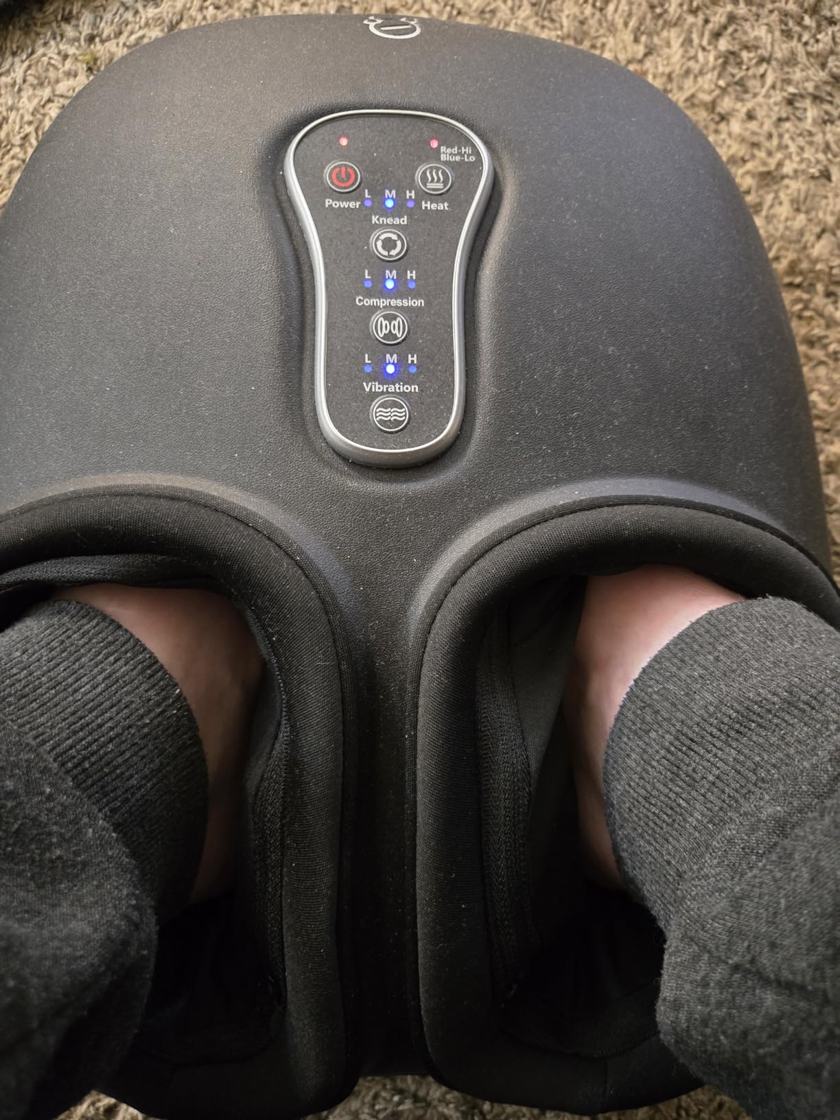 COMFIER 2026 Shiatsu Foot Massager with Fast Heat, FSA Eligible HSA | Plantar Fasciitis & Neuropathy Pain, 3 Kneading, 5 Compression, 3 Vibration, 2 Heat Levels, Size 13, Gift for Men & Women customer photo 2