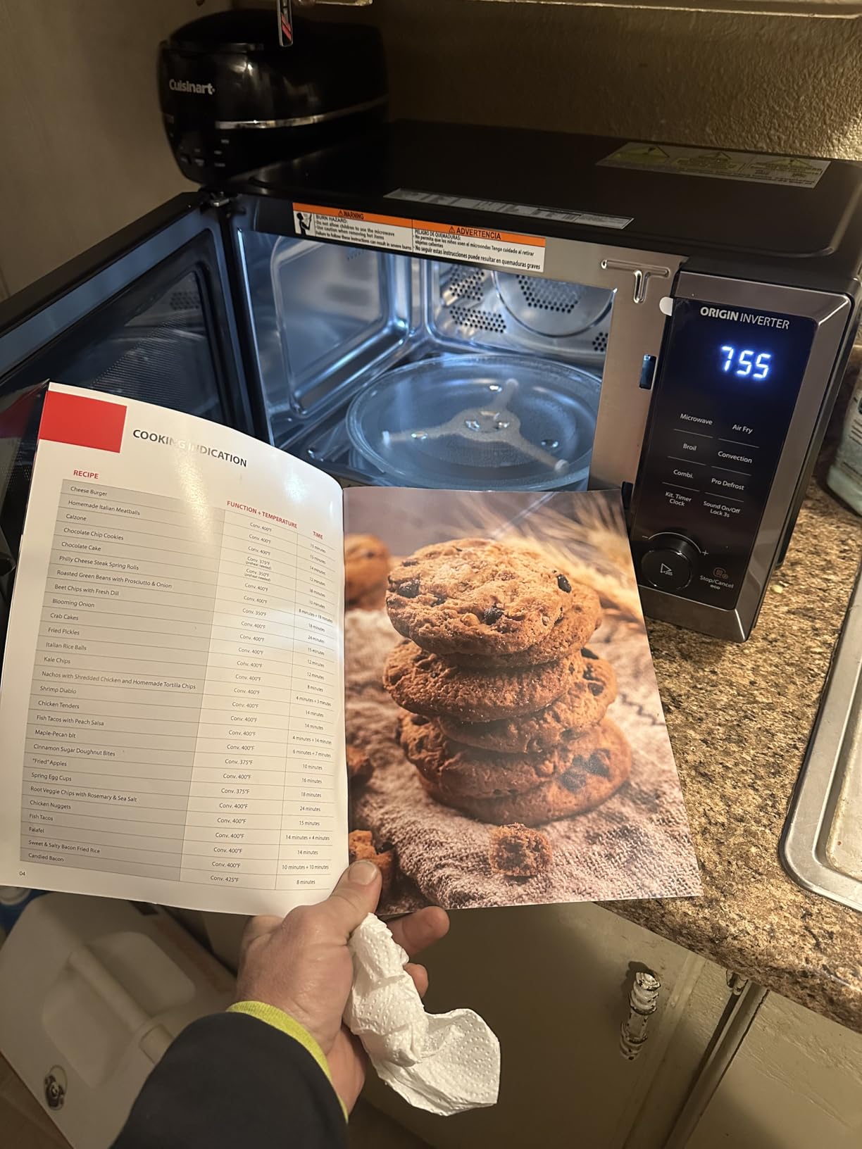 TOSHIBA 6-in-1 Inverter Countertop Microwave Oven Healthy Air Fryer Combo, MASTER Series, Air Fryer, Broil, Convection, Speedy Combi, Even Defrost, Sound On/Off 27 Auto Menu Stainless Steel customer photo 1