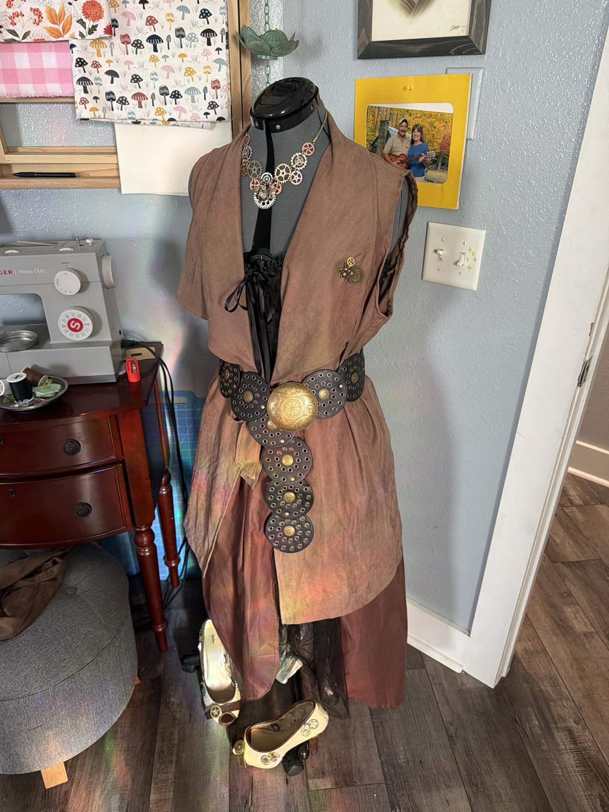 Dress Forms for Sewing, Gray Female Mannequin Adjustable Size 12-18, Pinnable Model Body with 13 Dials & Detachable Casters, 42.5