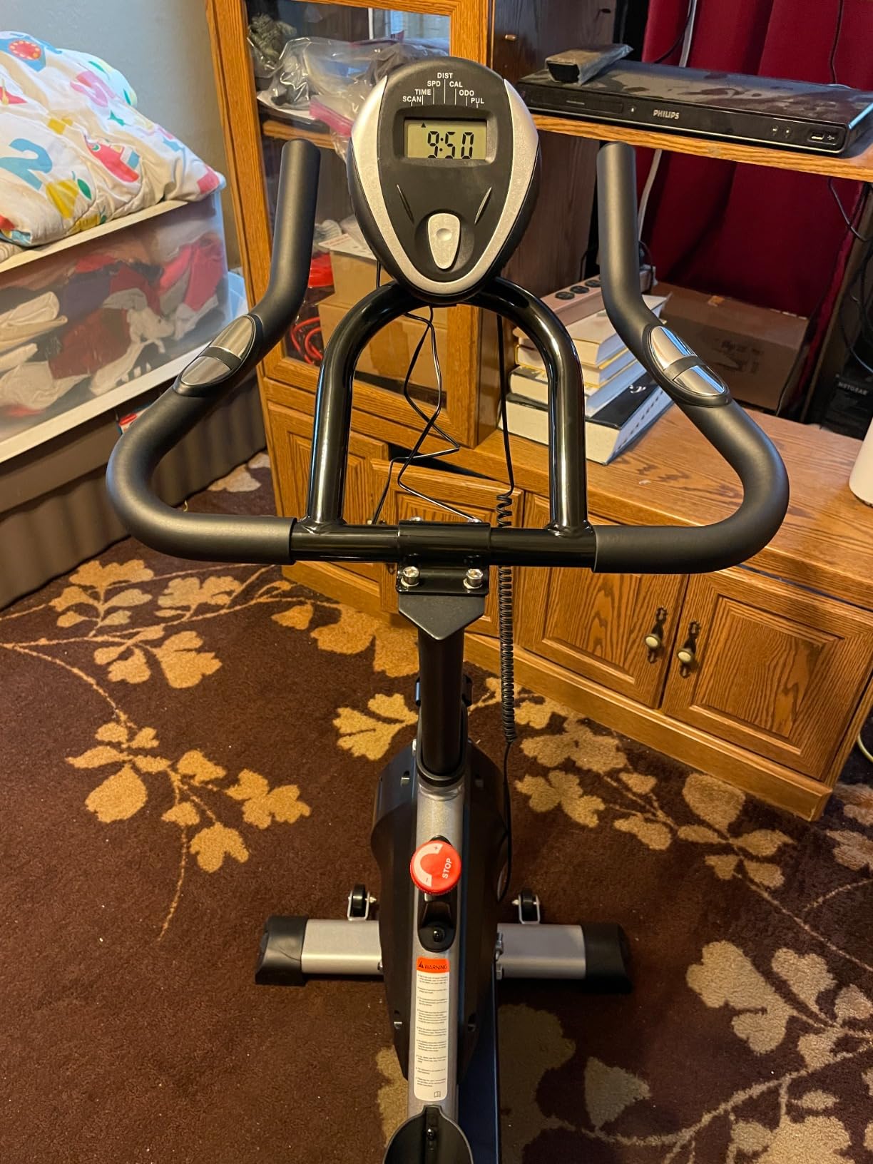 YOSUDA Exercise Bike, Brake Pad Stationary Bike for Home with Exclusive App, Magnetic Indoor Cycling Bike with 300 lb Weight Capacity, Low Noise, Tablet Holder and Fitness Courses for Weight Loss customer photo 1