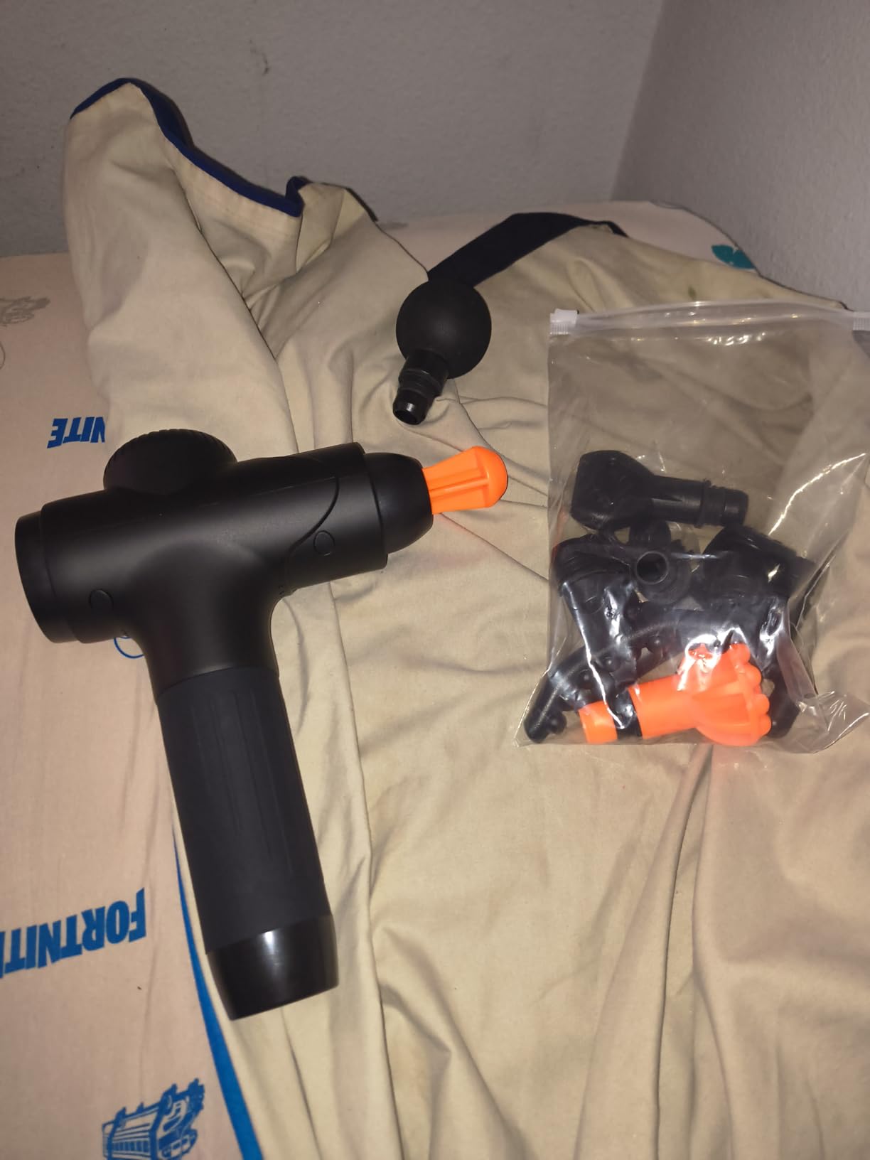 TOLOCO Massage Gun Deep Tissue, Percussion Massage Gun with 10 Replacement Heads, Super Quiet Portable Electric Massager for Athletes customer photo 2