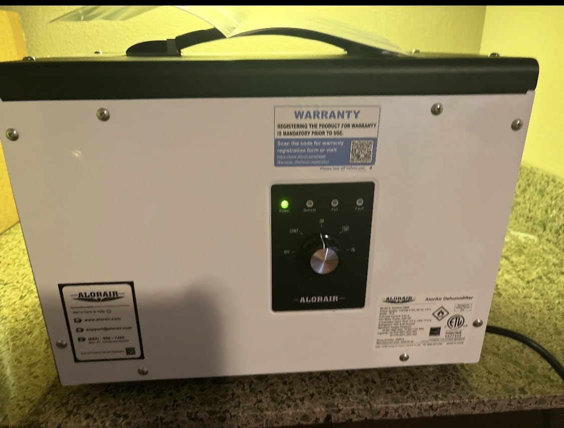 ALORAIR 70 PPD Crawl Space Dehumidifier, Crawlspace Dehumidifiers Commercial Dehu for Home and Basements, Compact, Portable, Auto Defrost, Memory Starting, cETL customer photo 1