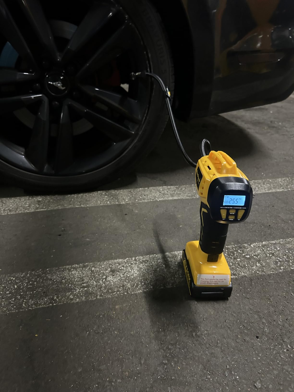 KeenPower Tire Inflator Portable Air Compressor - Super Fast - 21V Rechargeable Battery Powered Handheld 160PSI Tire Inflator, Dual Power Supply Modes, Portable Air Pump for Car, Motorcycle, E-Bike customer photo 1