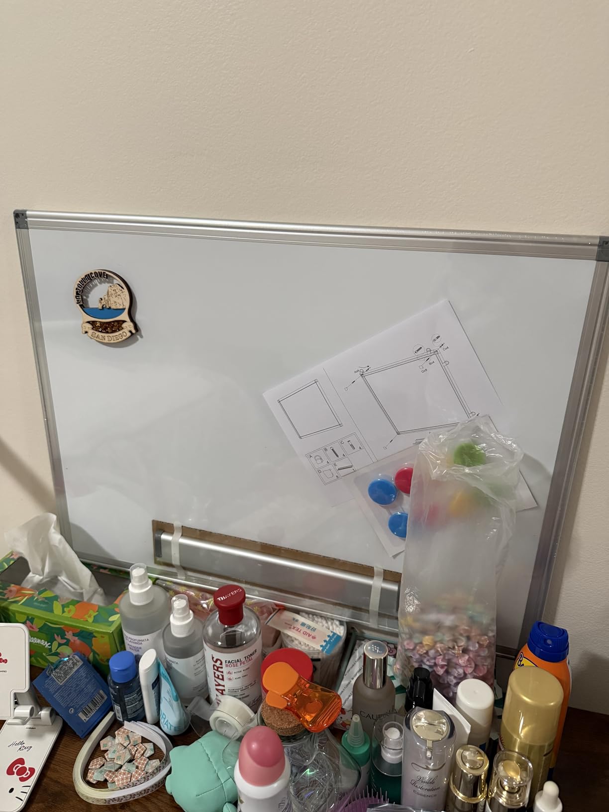 WALGLASS Double-Sided White Board, 24