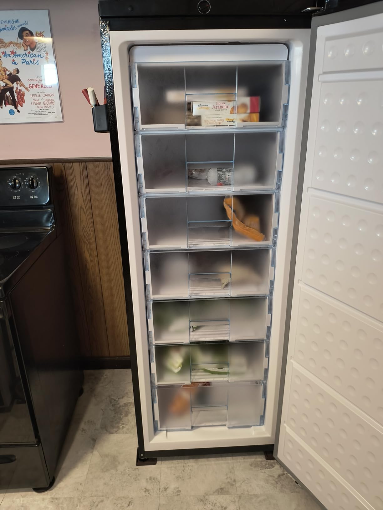 Hamilton Beach Upright Freezer, Deep Freeze, Stainless Steel Freezer with Drawer Compartments, 11 cu. ft. Freezer - 25