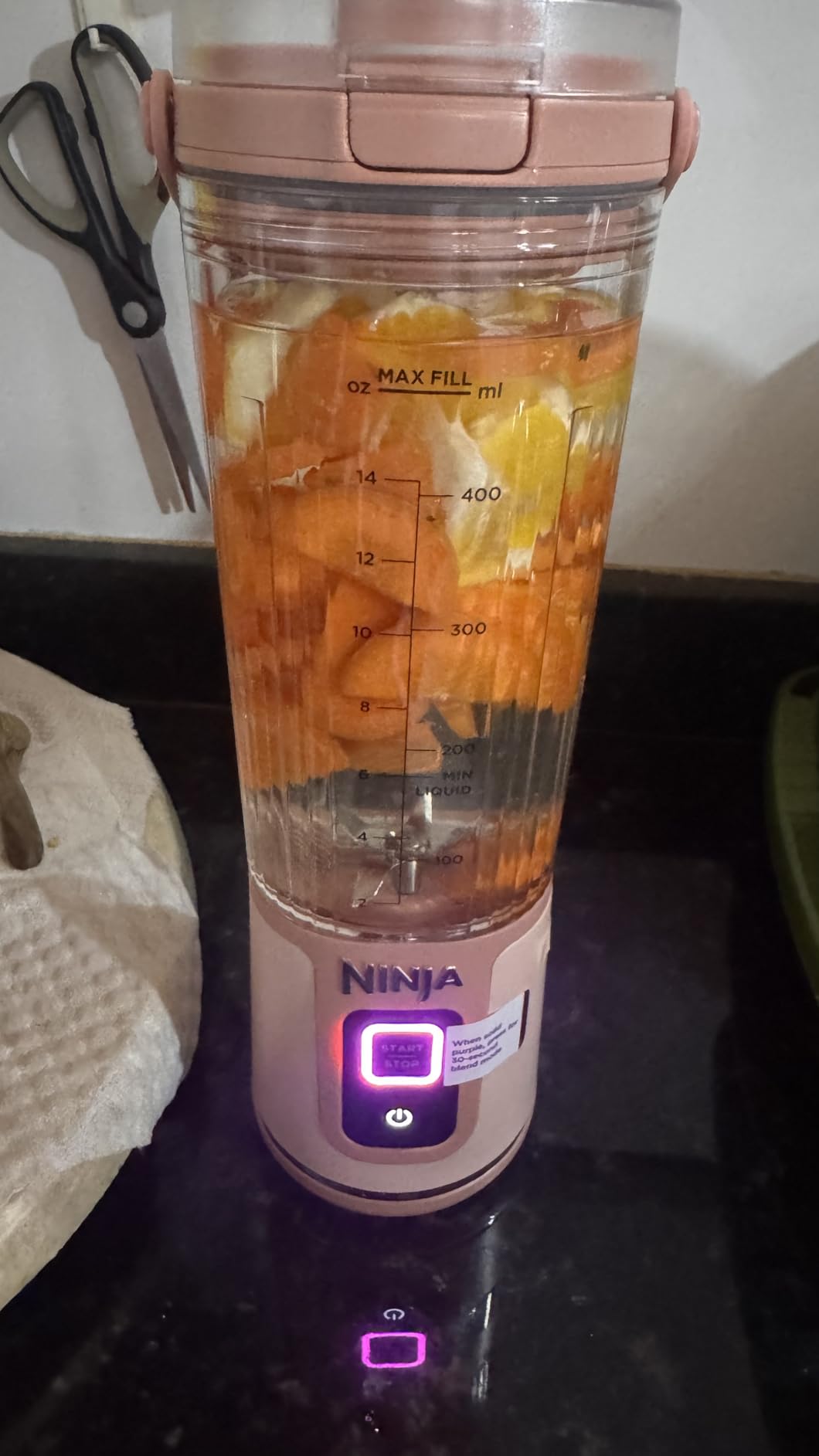 Ninja Blast Portable Blender | Cordless | 18-oz. Vessel | Personal Mixer for Shakes & Smoothies | BPA Free | Leakproof Lid & Sip Spout | USB-C Rechargeable | Dishwasher Safe Parts | Black | BC151BK customer photo 2