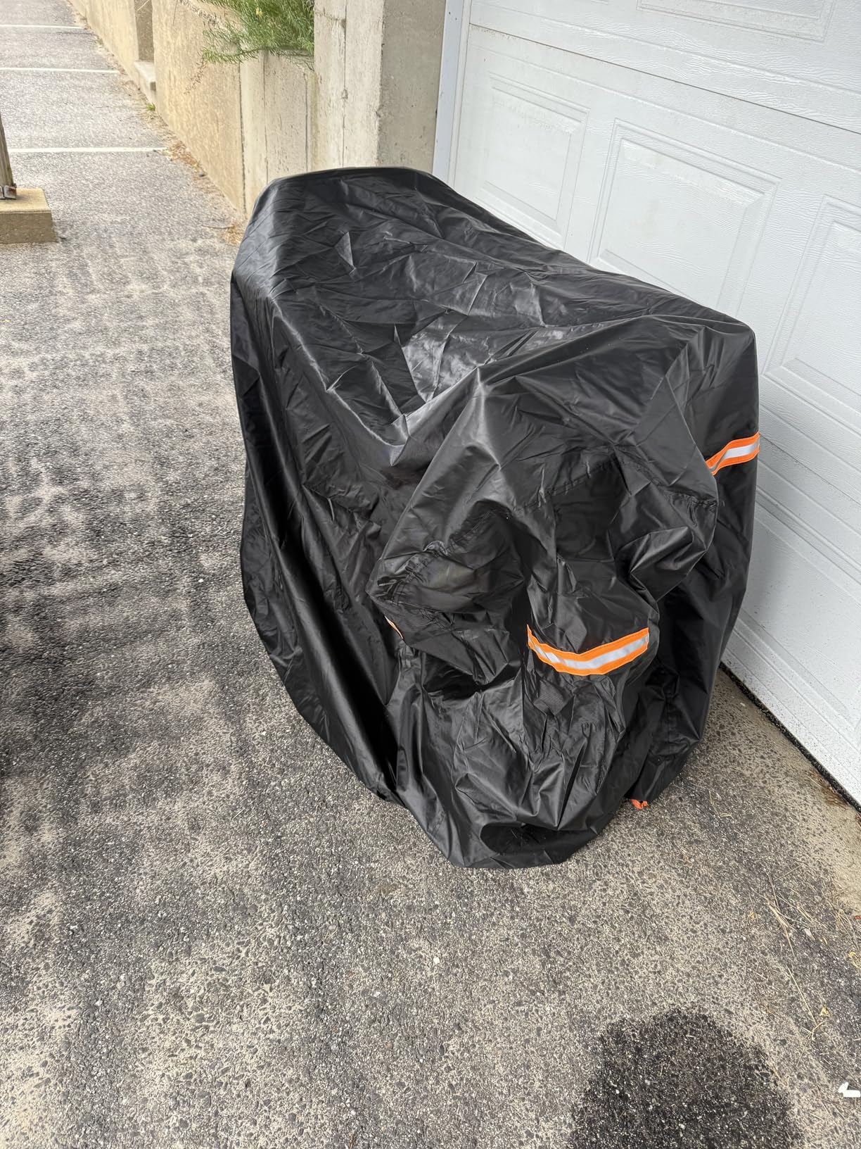 Upgraded Mobility Scooter Storage Cover, SRIMMIT Heavy Duty 420D Oxford Fabric Electric Scooter Cover, Waterproof, Anti-UV, Durable with Waterproof Strip, Reflective Strips, 3 Buckles (L 49