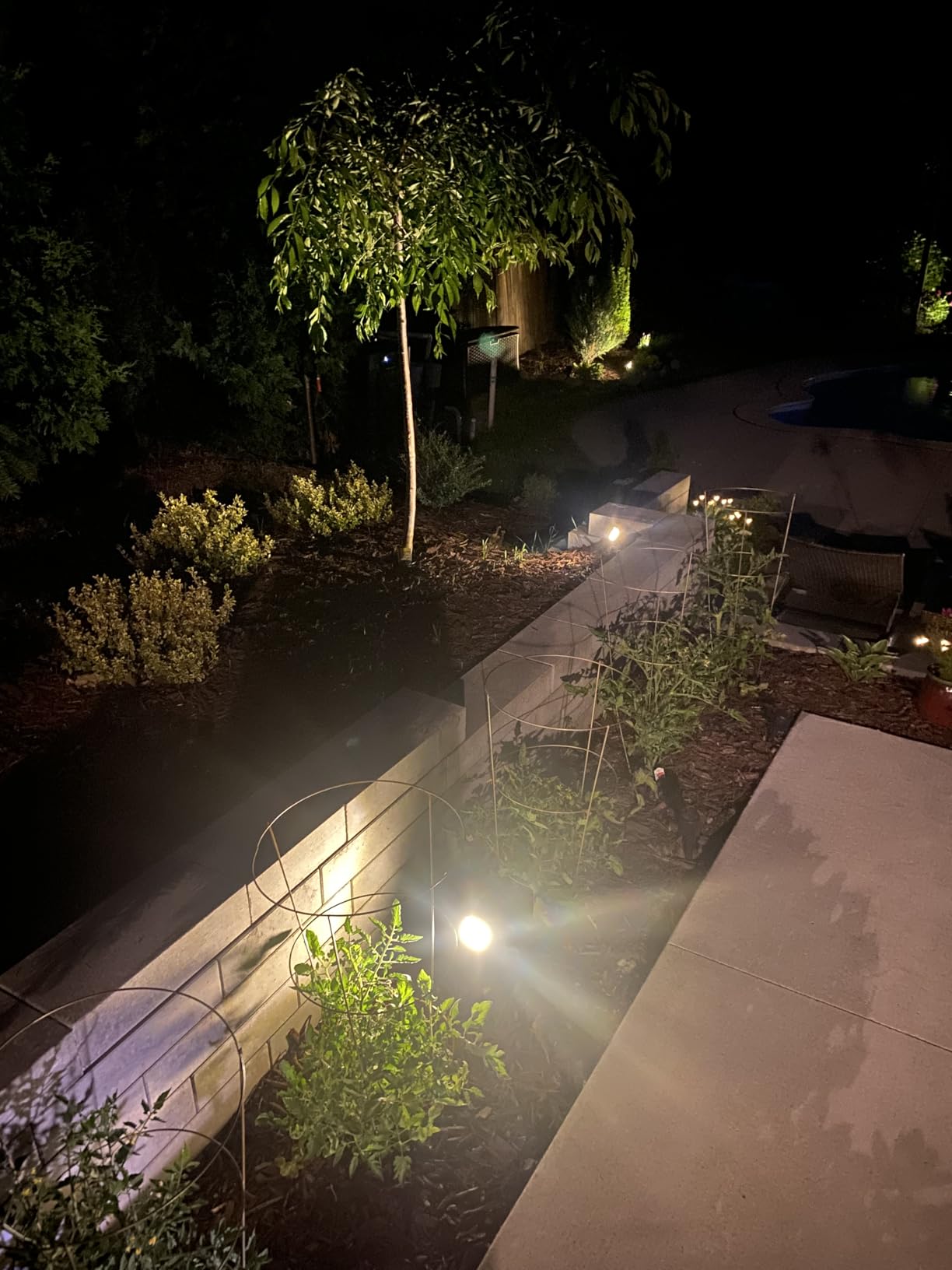 WENATY Solar Spot Lights Outdoor Waterproof IP65, 12 Pack Landscape Spotlights with 46 LEDs, 3 Modes Auto On/Off Solar Powered Flood Lights for Outside Pathway, Yard, Garden, Walkway (Warm White) customer photo 1