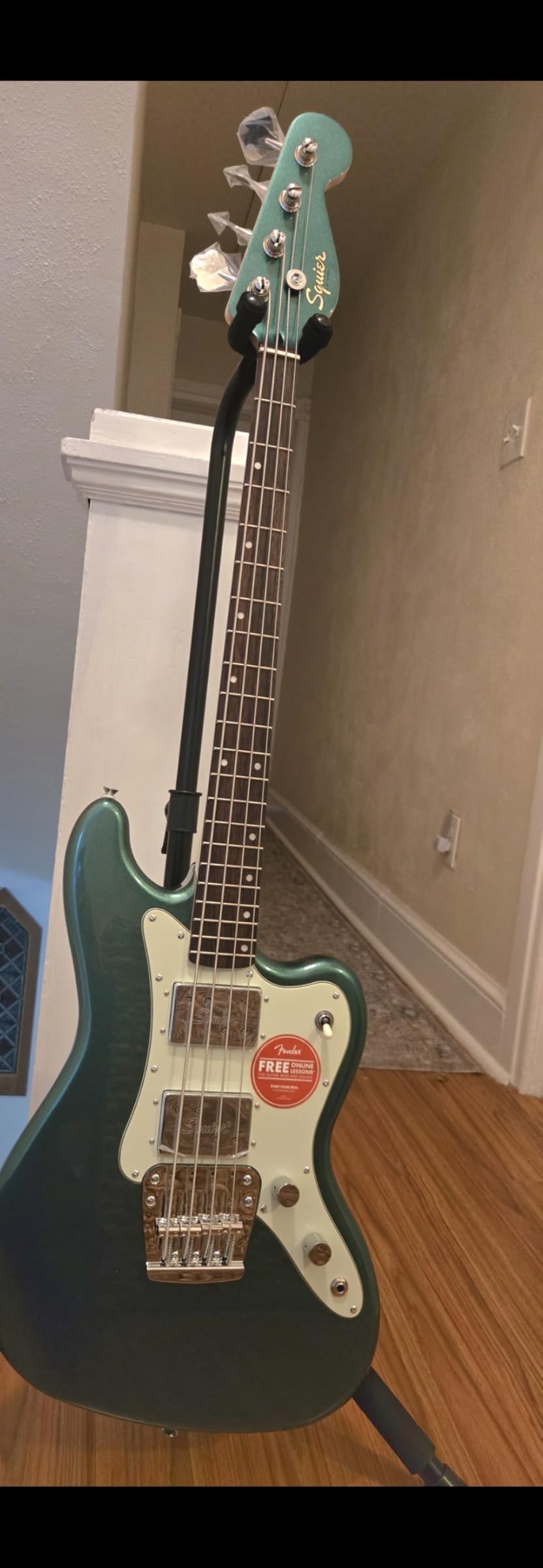 Squier Paranormal Rascal Bass HH, Laurel Fingerboard, Sherwood Green customer photo 1