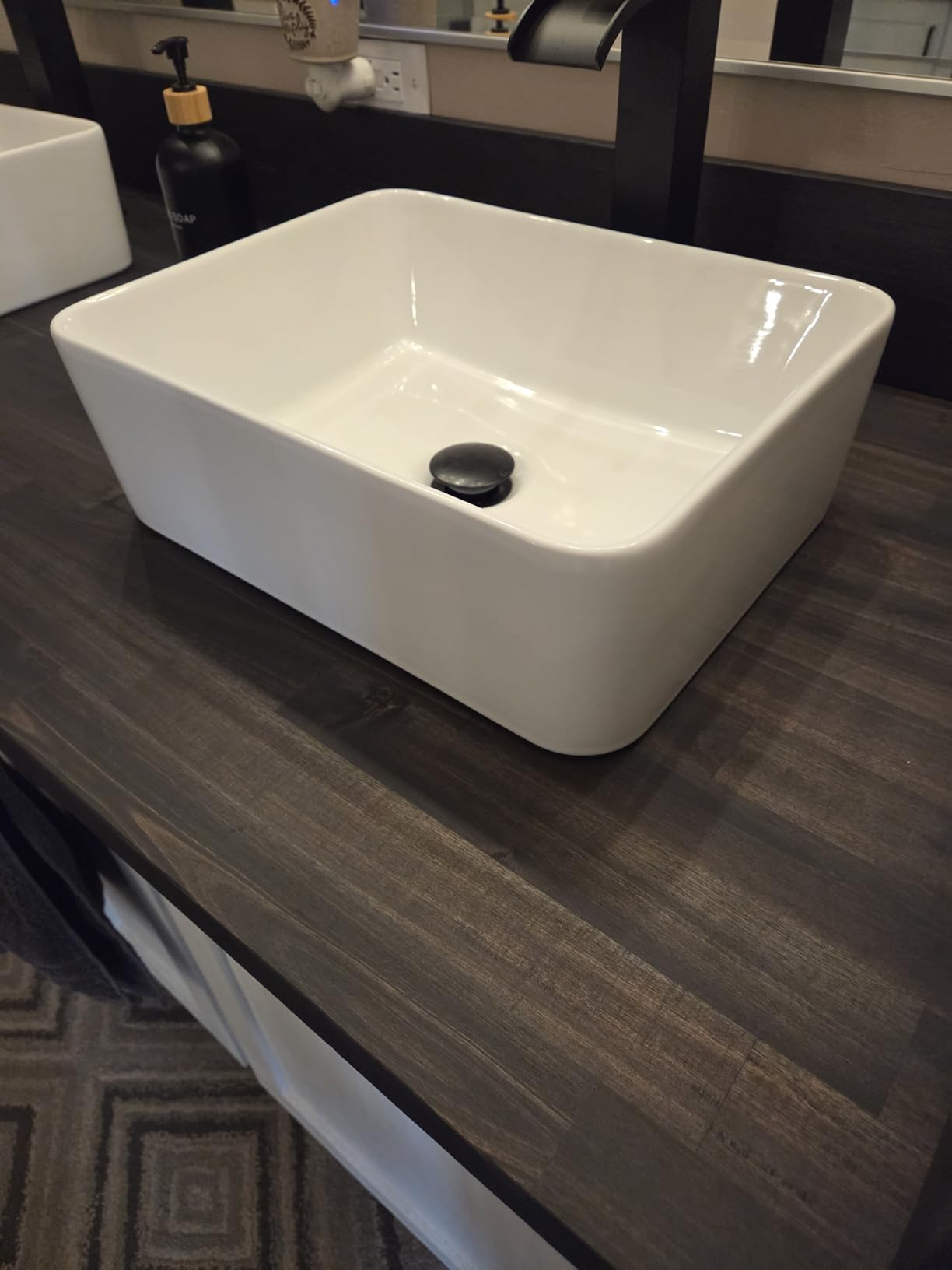 DeerValley Bathroom Vessel Sink White 16
