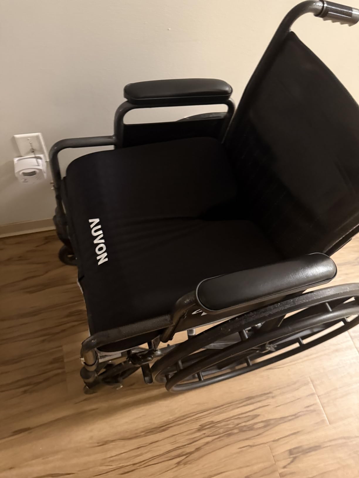 AUVON Gel Wheelchair Seat Cushion with Waterproof Cover for Pressure Sore & Ulcer, Ergonomic Chair Cushion with U-Cutout for Tailbone Pain, Back Pain Relief, Memory Foam Wheelchair Cushion, Anti-Slip customer photo 1