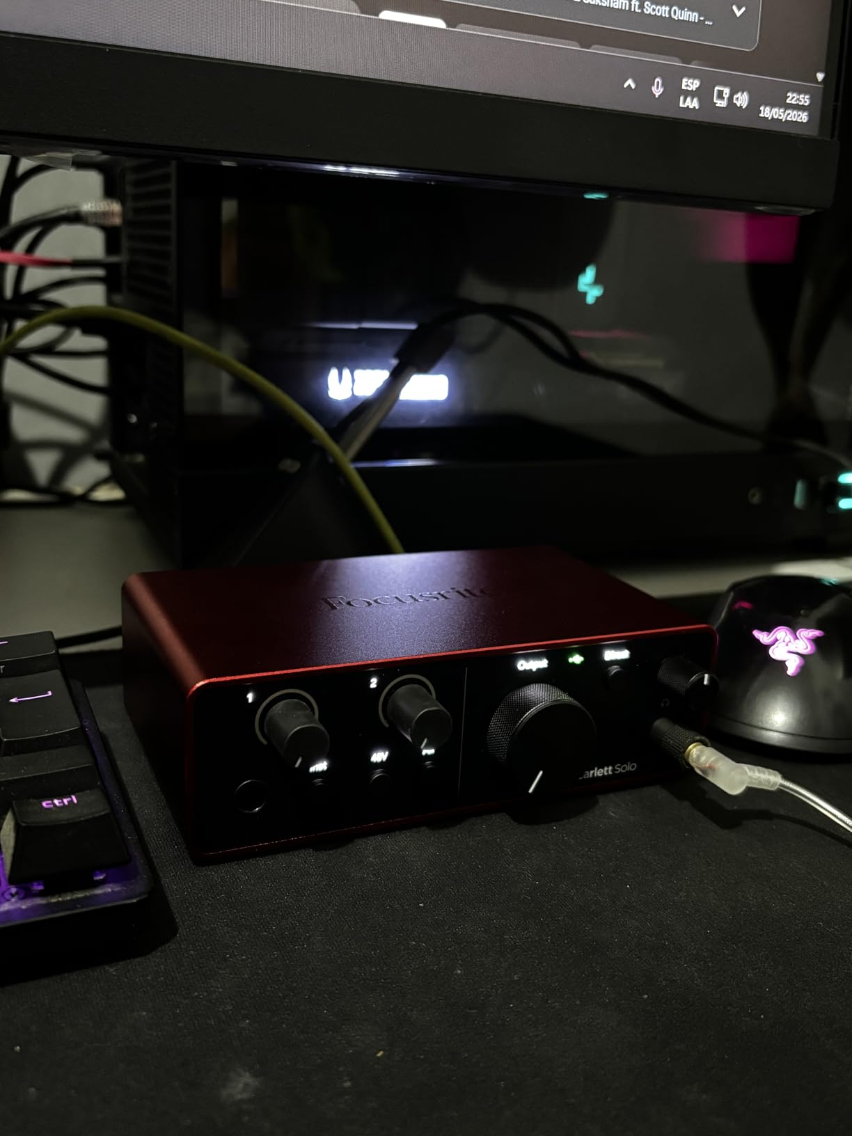 Focusrite Scarlett Solo 4th Gen USB Audio Interface, for the Guitarist, Vocalist, or Producer - High-Fidelity, Studio Quality Recording, and All the Software You Need to Record customer photo 1