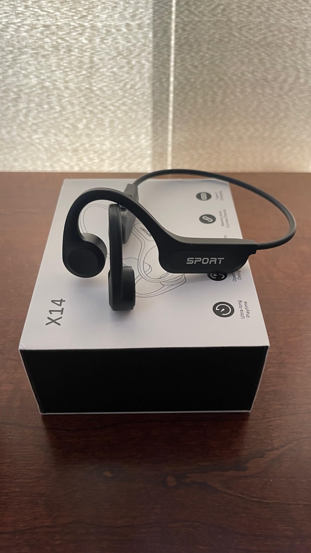 CXK Bone Conduction Headphones Bluetooth 6.0 Open Ear Headphones with Mic, Premium Loud Sound 10-Hour Playtime Bluetooth Headphones, IPX6 Waterproof Sports Headset for Running, Cycling, Walking customer photo 1