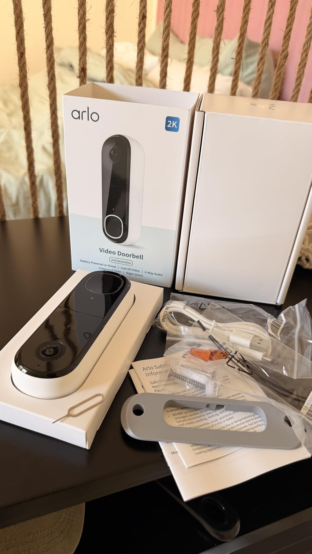Arlo Video Doorbell 2K (2nd Gen, Latest Release), Wireless or Wired, Package Detection, Person & Vehicle Recognition, 1-Month Secure Plan, 2-Way Audio, Night Vision, Head to Toe Video View customer photo 1