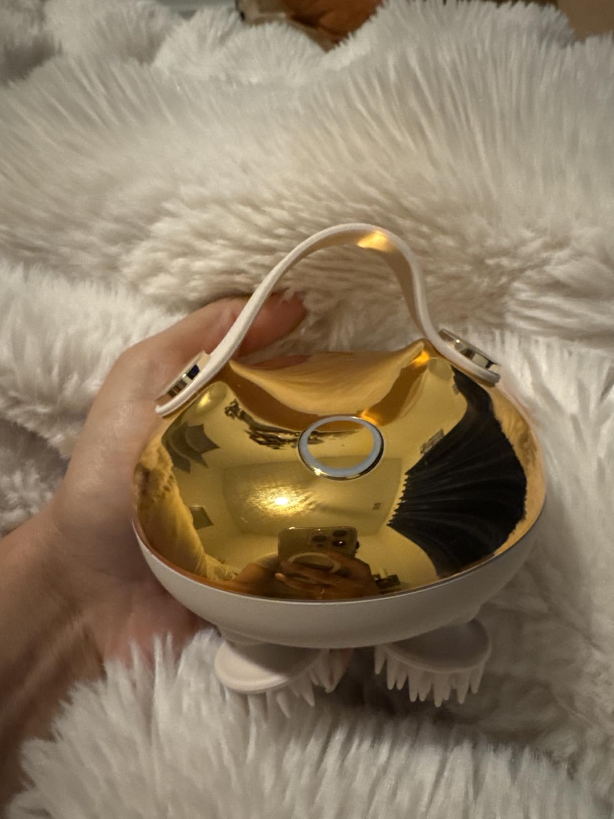 arboleaf Electric Scalp Massager Head Massager Scalp Stress Relax, 5 in 1 Kneading 128 Massage Nodes, Waterproof Hair Massage with 8 Removable Claws Cat Scratcher, Gift for Dad Mom customer photo 2