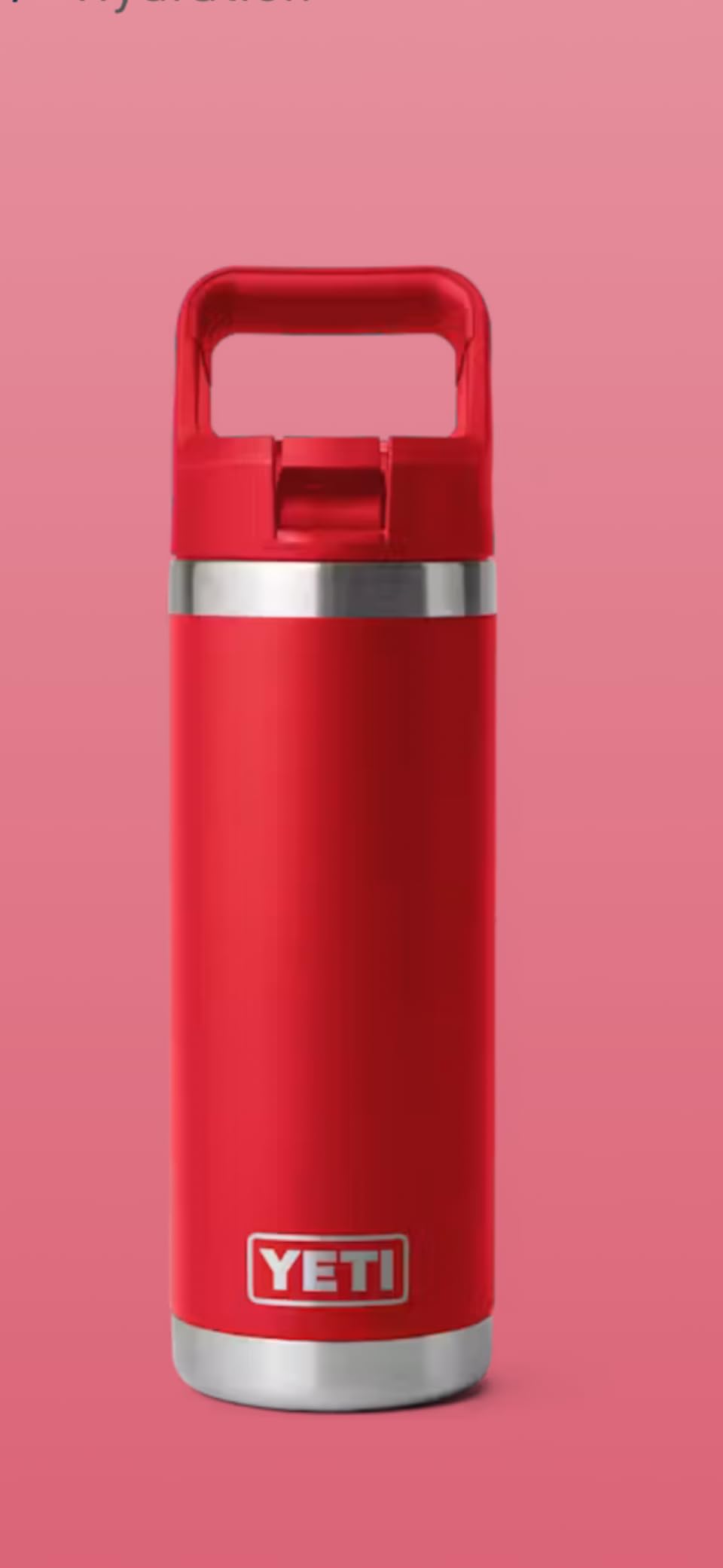 YETI Rambler 18 oz Bottle, Vacuum Insulated, Stainless Steel with Straw Cap, Navy customer photo 2