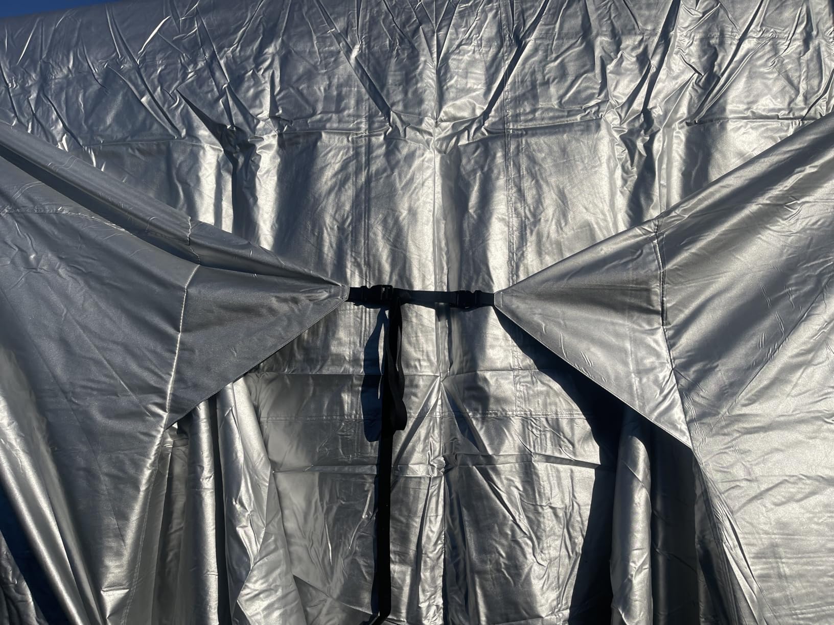 Mofeez Travel Trailer RV Cover, Extra-Thick Upgraded 7 Layers for Camper Cover 24'-27' Windproof Waterproof Rip-Stop RV Covers with Adhesive Repair Patches, 2Pcs Extra Straps & 4 Tire Covers customer photo 2
