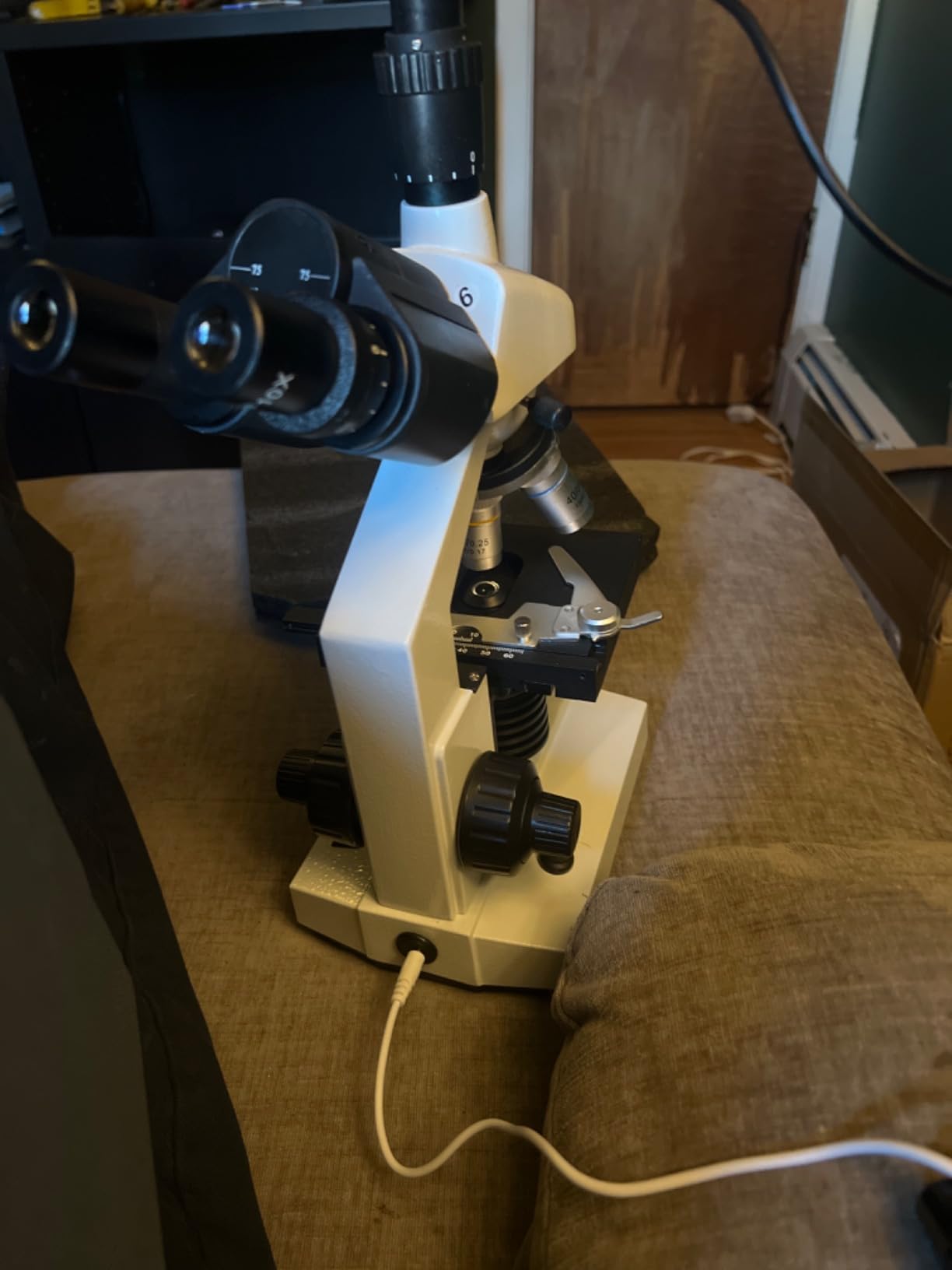 Compound Trinocular Microscope, 40X-5000X Magnification, Research Grade Professional Microscope with USB Camera and Mechanical Stage, Microscope for Adults customer photo 1