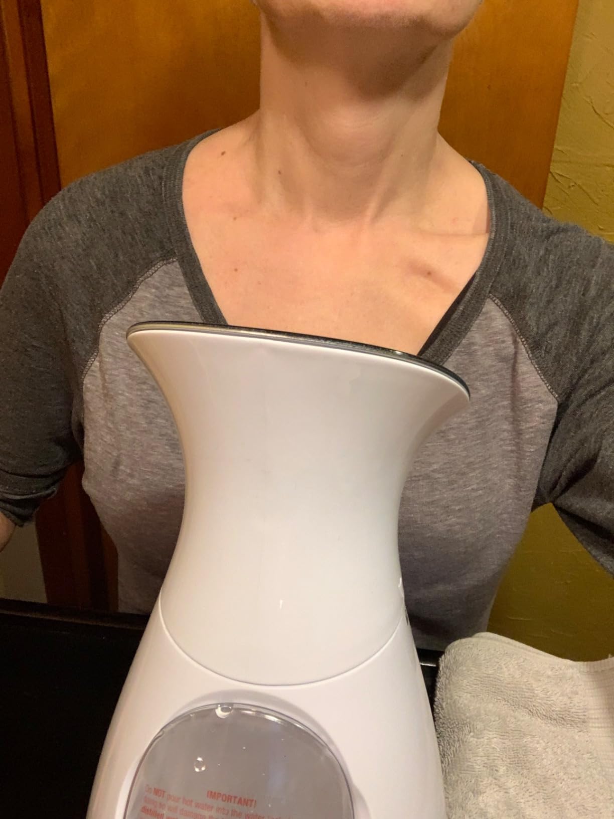 Pure Daily Care NanoSteamer Large 3-in-1 Nano Ionic Facial Steamer with Precise Temp Control - Humidifier - Unclogs Pores - Blackheads - Spa Quality - Bonus 5 Piece Stainless Steel Skin Kit (Silver) customer photo 1
