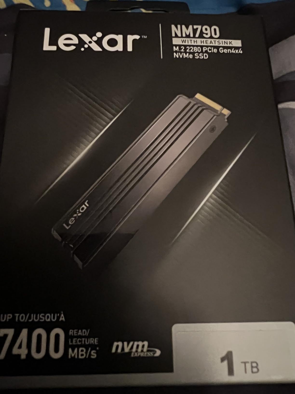 Lexar 4TB NM790 SSD with Heatsink PCIe Gen4 NVMe M.2 2280 Internal Solid State Drive, Up to 7400/6500 MB/s Read/Write, Compatible with PS5, for Gamers and Creators, Black (LNM790X004T-RN9NU) customer photo 2
