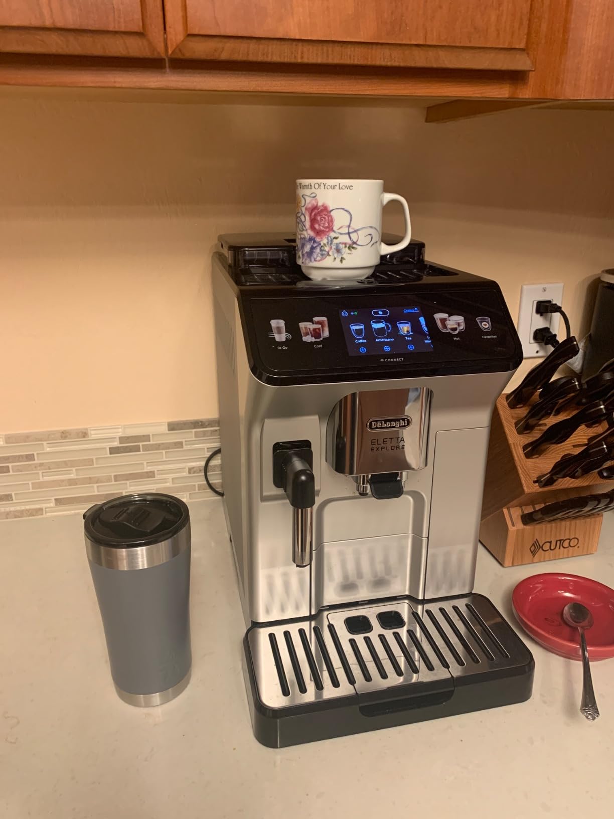 De'Longhi Eletta Explore Espresso Machine with Cold Brew, Hot & Cold Milk Frother - 50+ Recipes, Built-in Grinder, Smartphone Compatible with Bean Adapt Technology customer photo 2