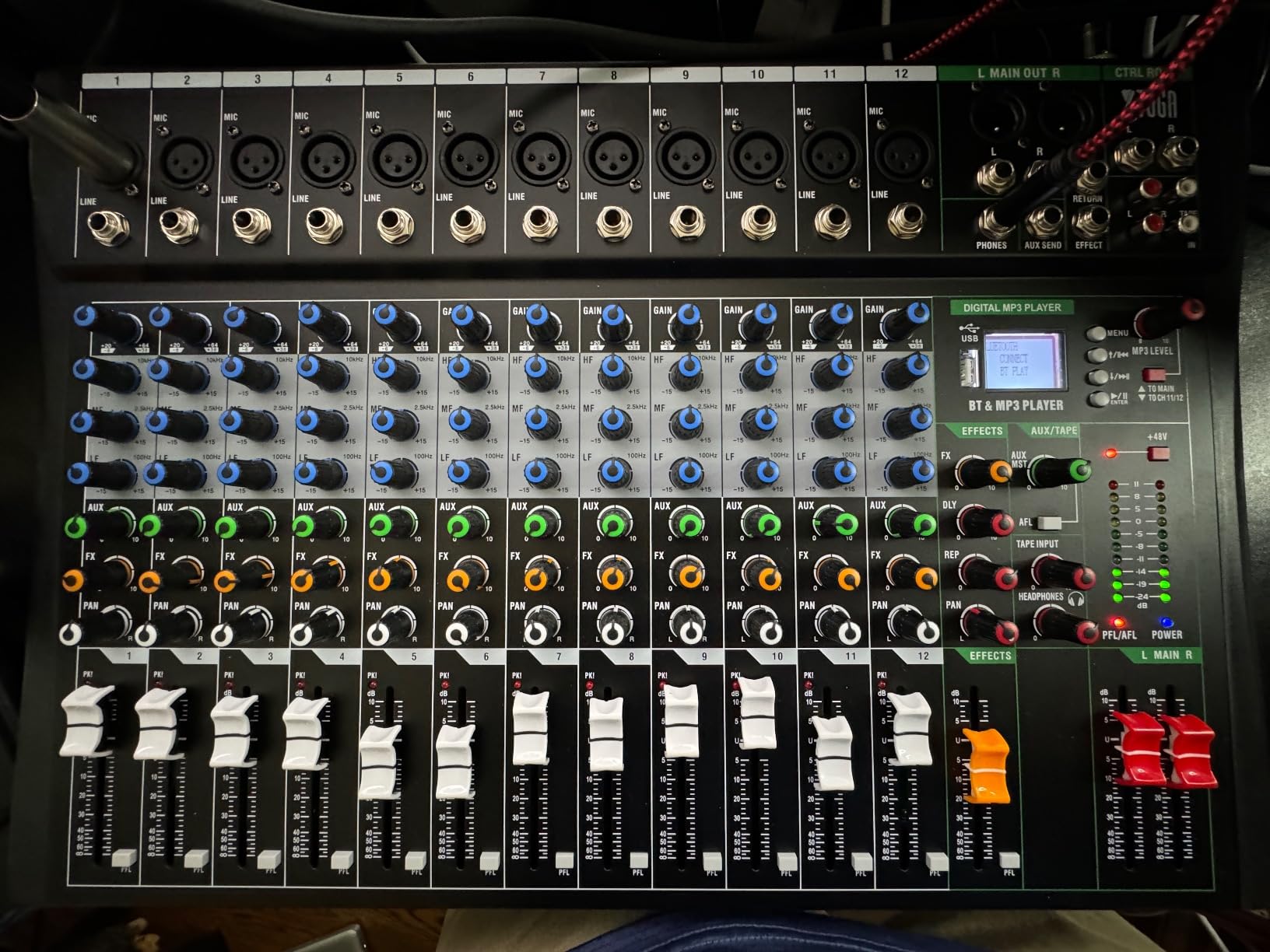 XTUGA 16 Channel Audio Mixer, Professional Sound Board Mixer, DJ Mixing Console System Audio Interface, 48V Phantom Digital Effect for PC Podcast Studio Karaoke Streaming Live Recording (CT160) customer photo 2